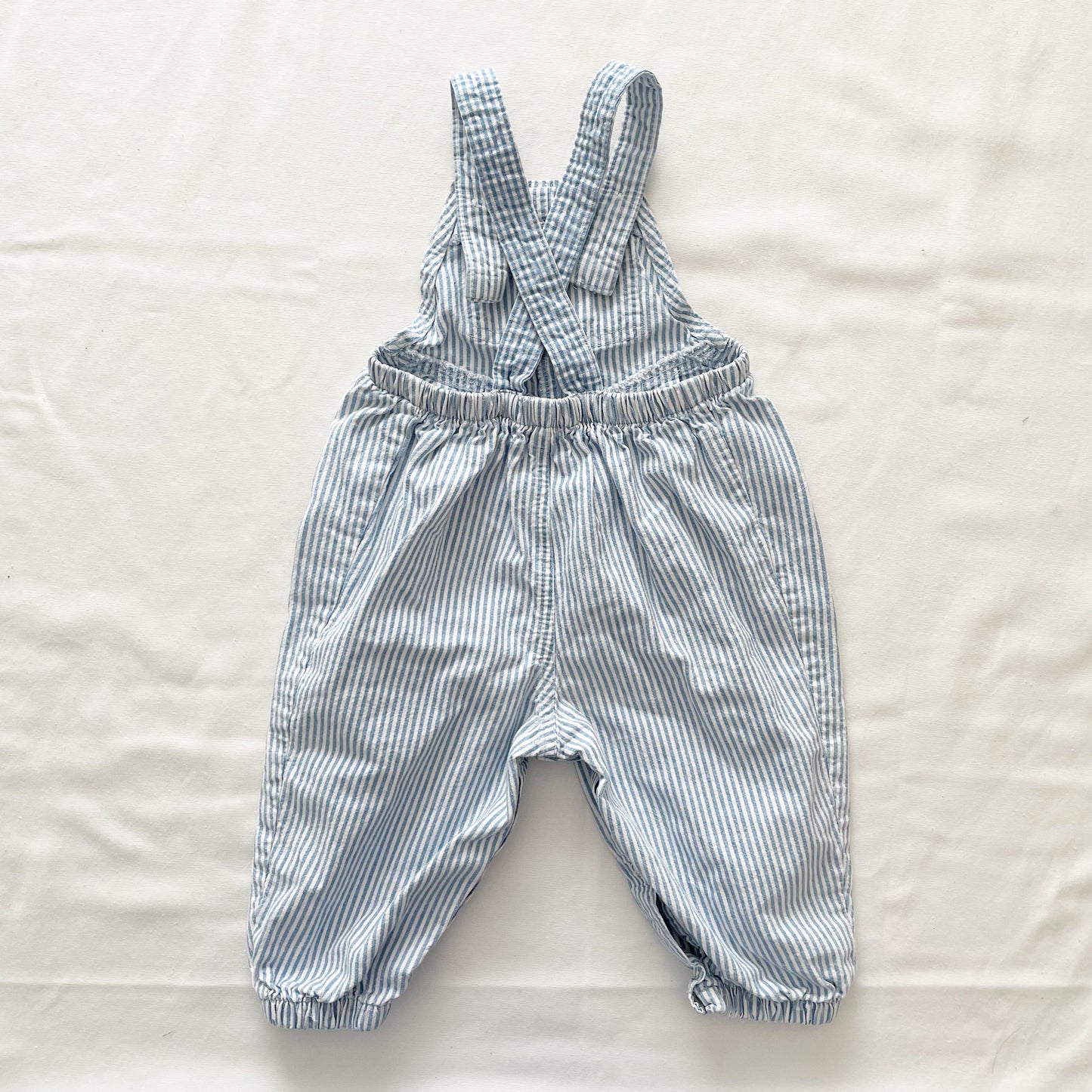 OshKosh Striped Gingham Bubble Overalls