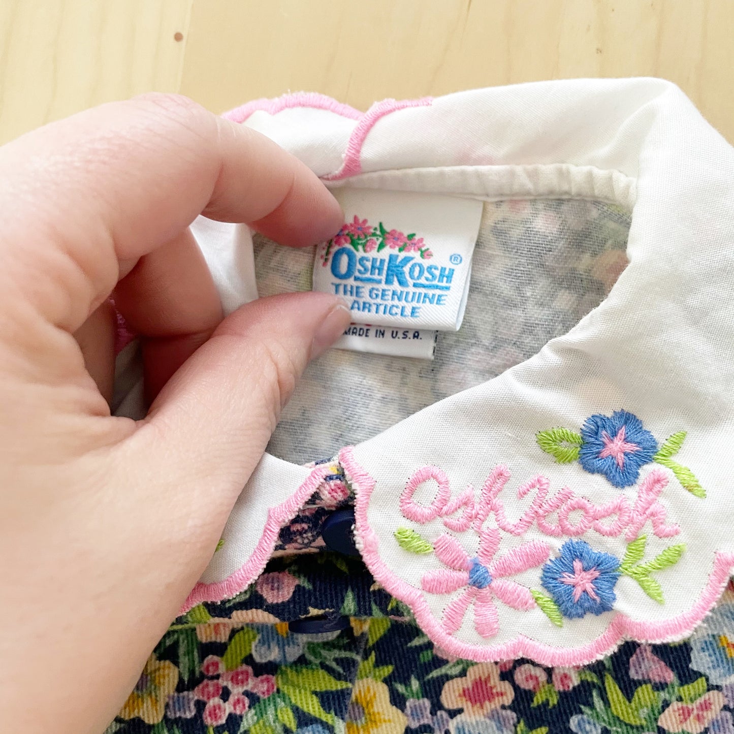 OshKosh Floral Collared Romper