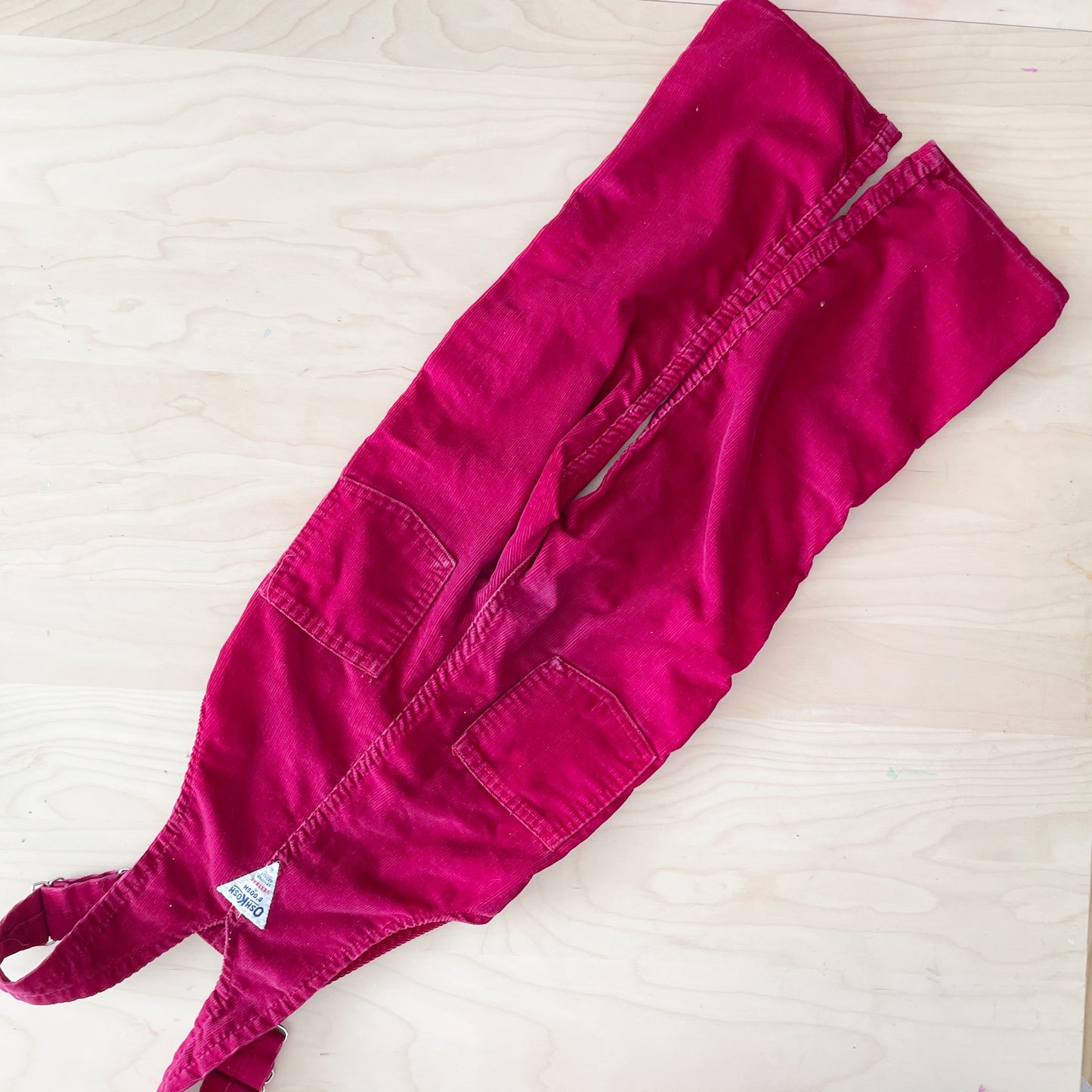 OshKosh Dark Red Fine Cord Overalls