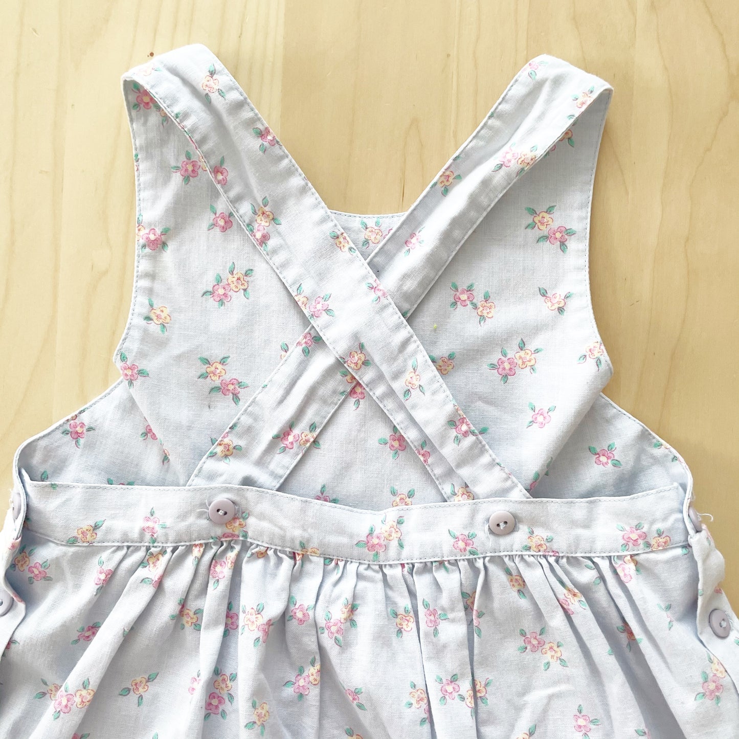 Vintage OshKosh Dainty Floral Dress - Yellow Clover Vintage Kids Clothes