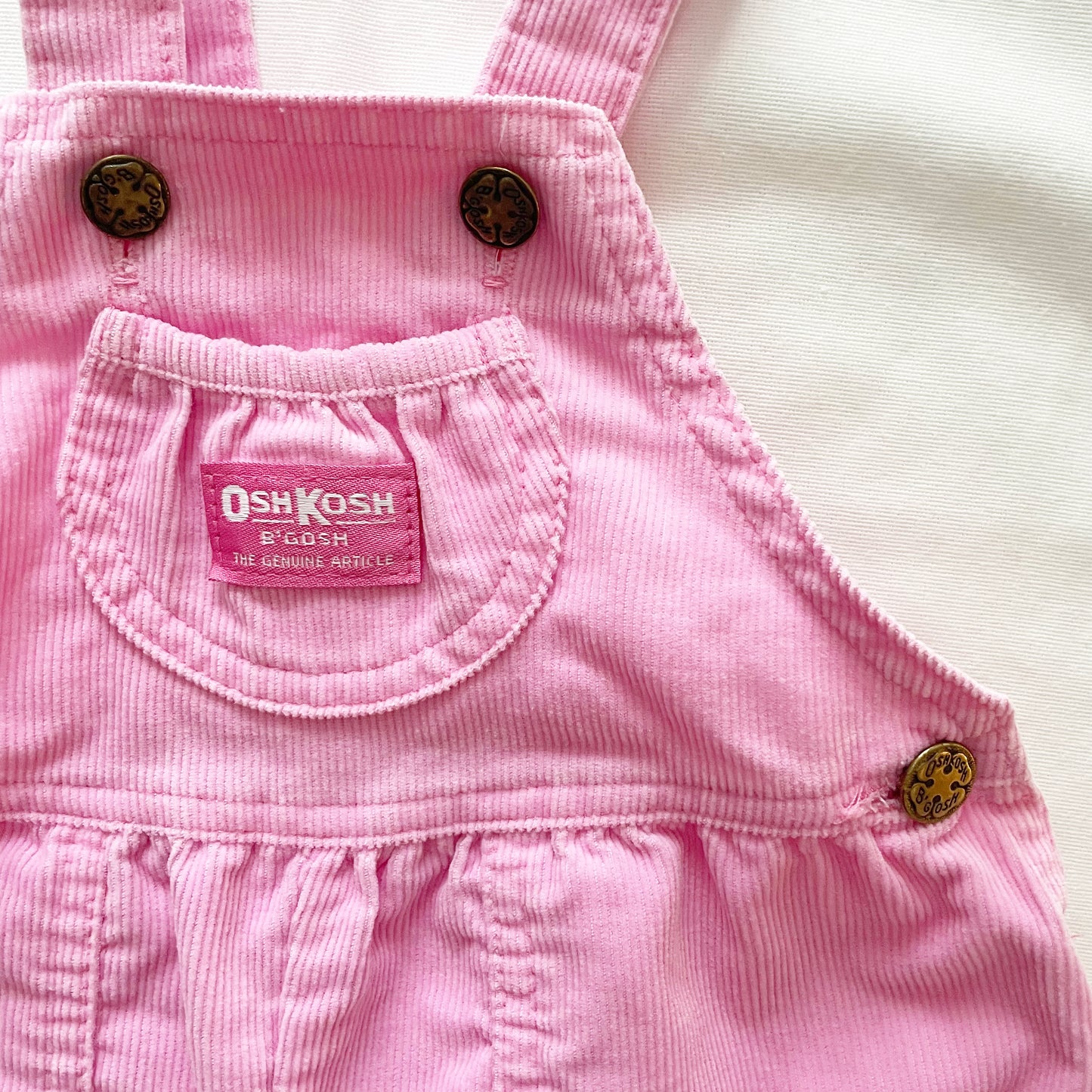 OshKosh Fine Cord Bubblegum Pink Overalls