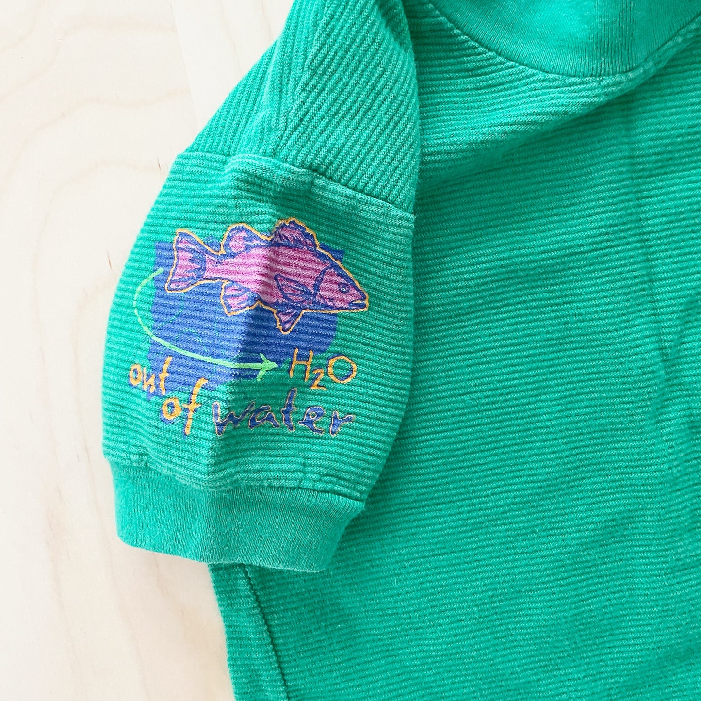 OshKosh H20 Fish Tee - Yellow Clover Vintage Kids Clothes