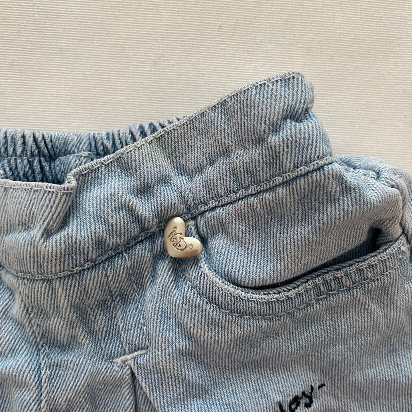 Harley-Davidson Light Wash Denim Shorts • 18m