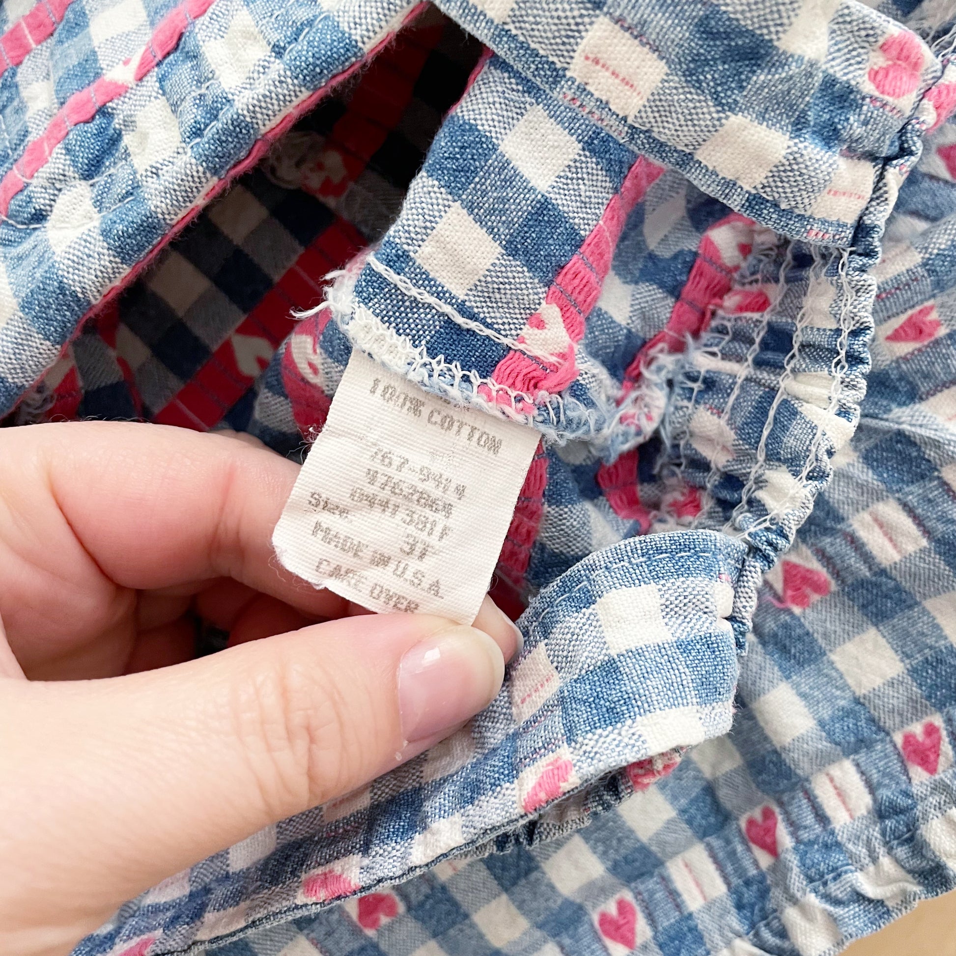 OshKosh Heart Woven Skort Shortalls - Yellow Clover Vintage Kids Clothes