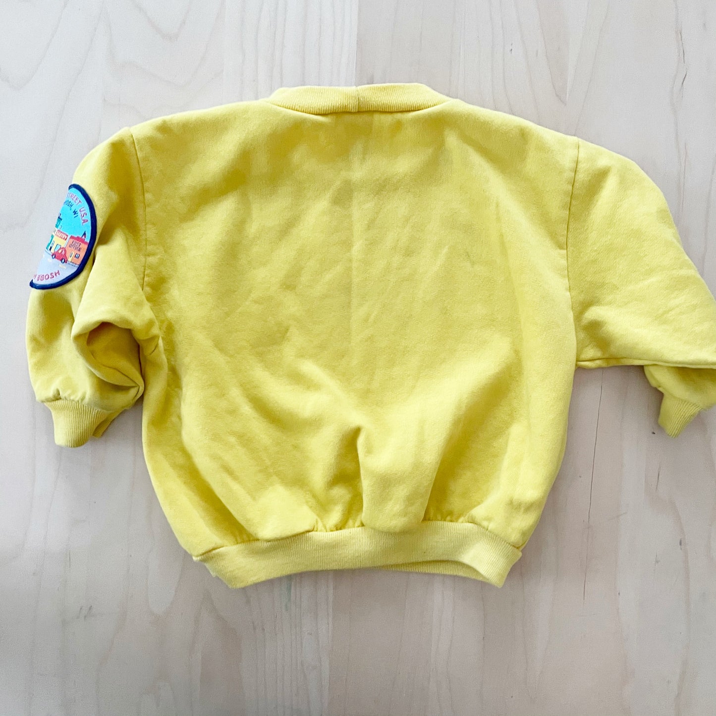 OshKosh Main Street Graphic Sweatshirt - Yellow Clover Vintage Kids Clothes