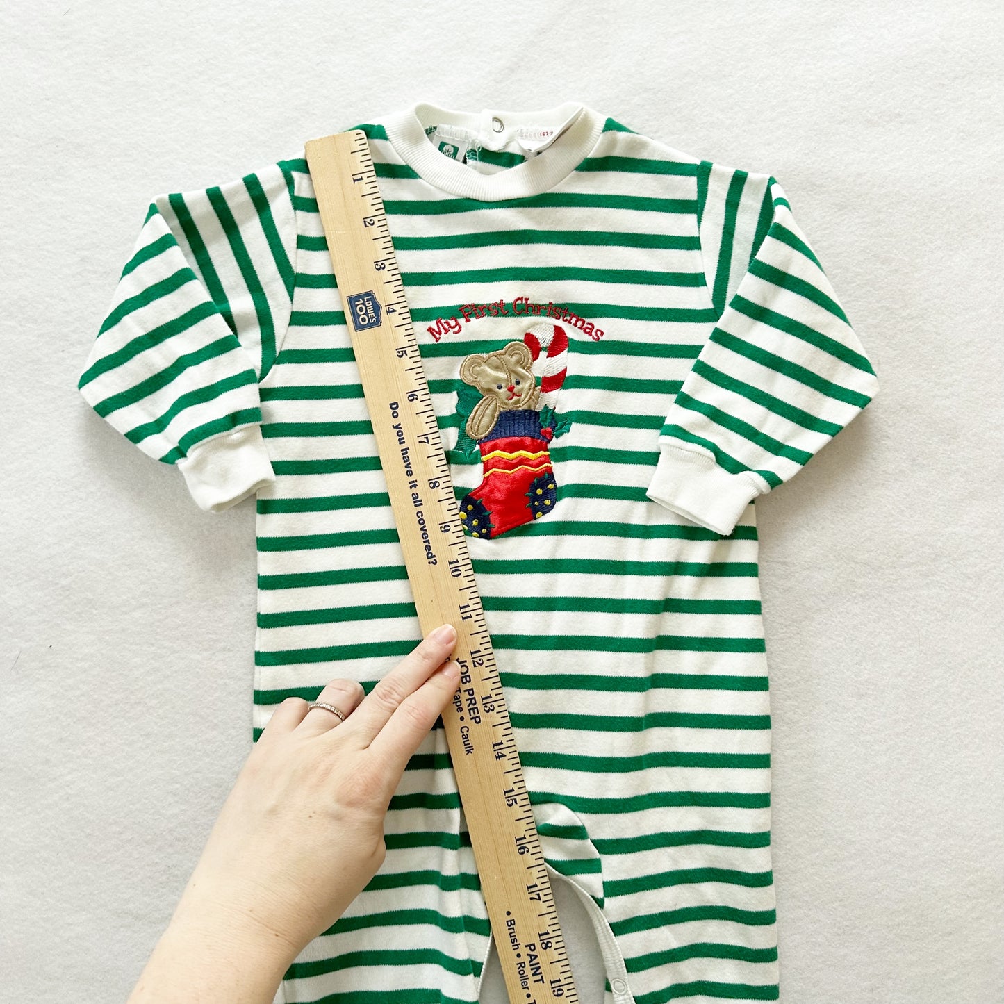 All Mine First Christmas Stocking Romper