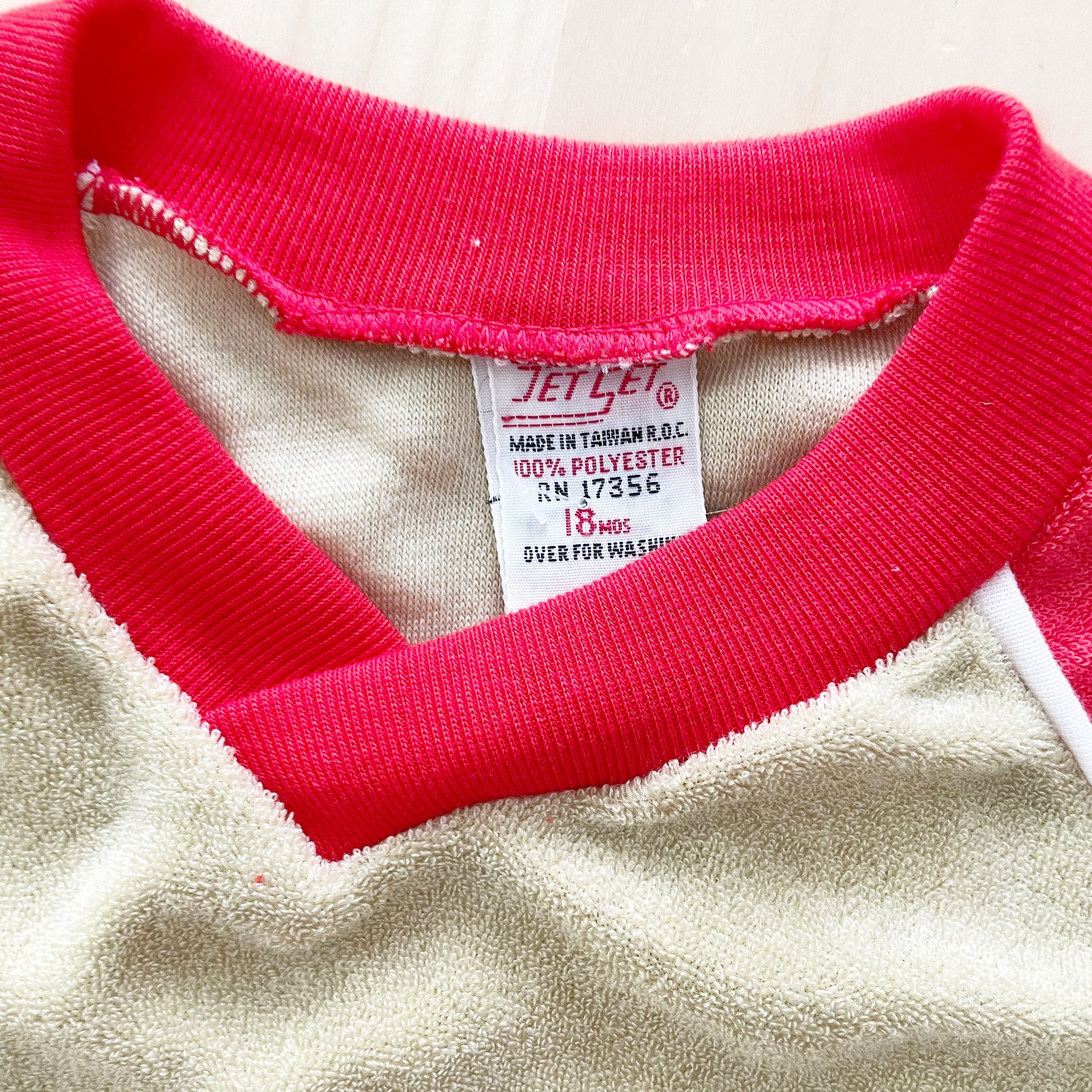 Jet Set Terry Outfit - Yellow Clover Vintage Kids Clothes
