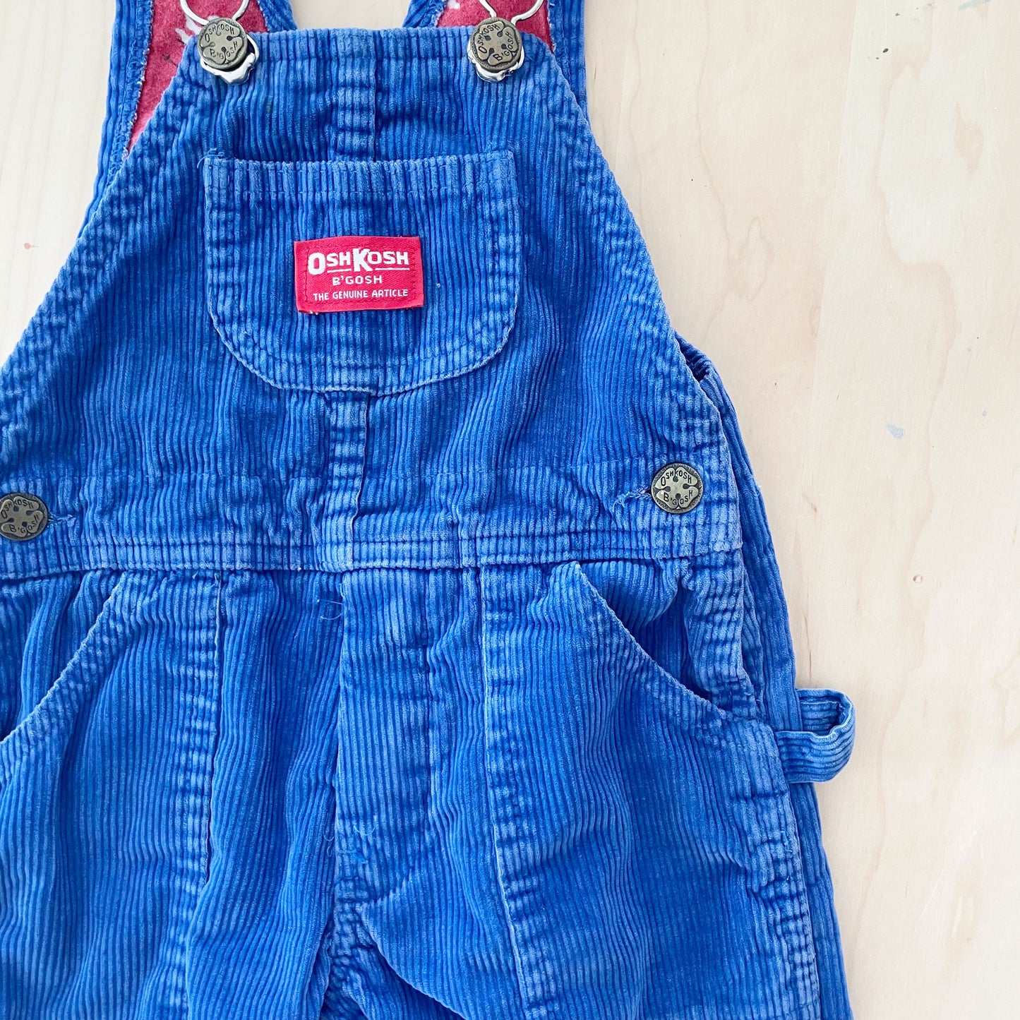 OshKosh Cord Flannel Lined Overalls