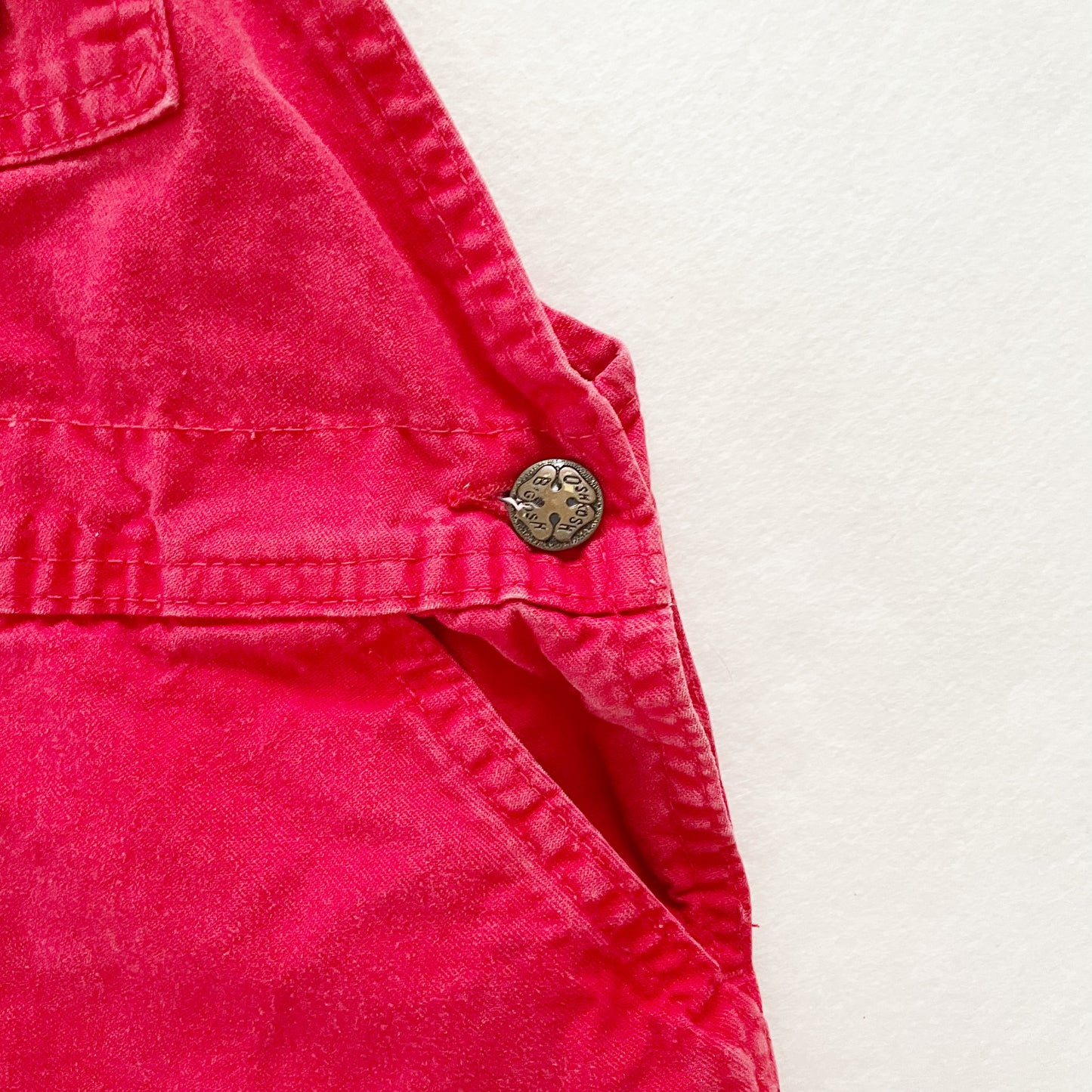 OshKosh Solid Red Shortalls