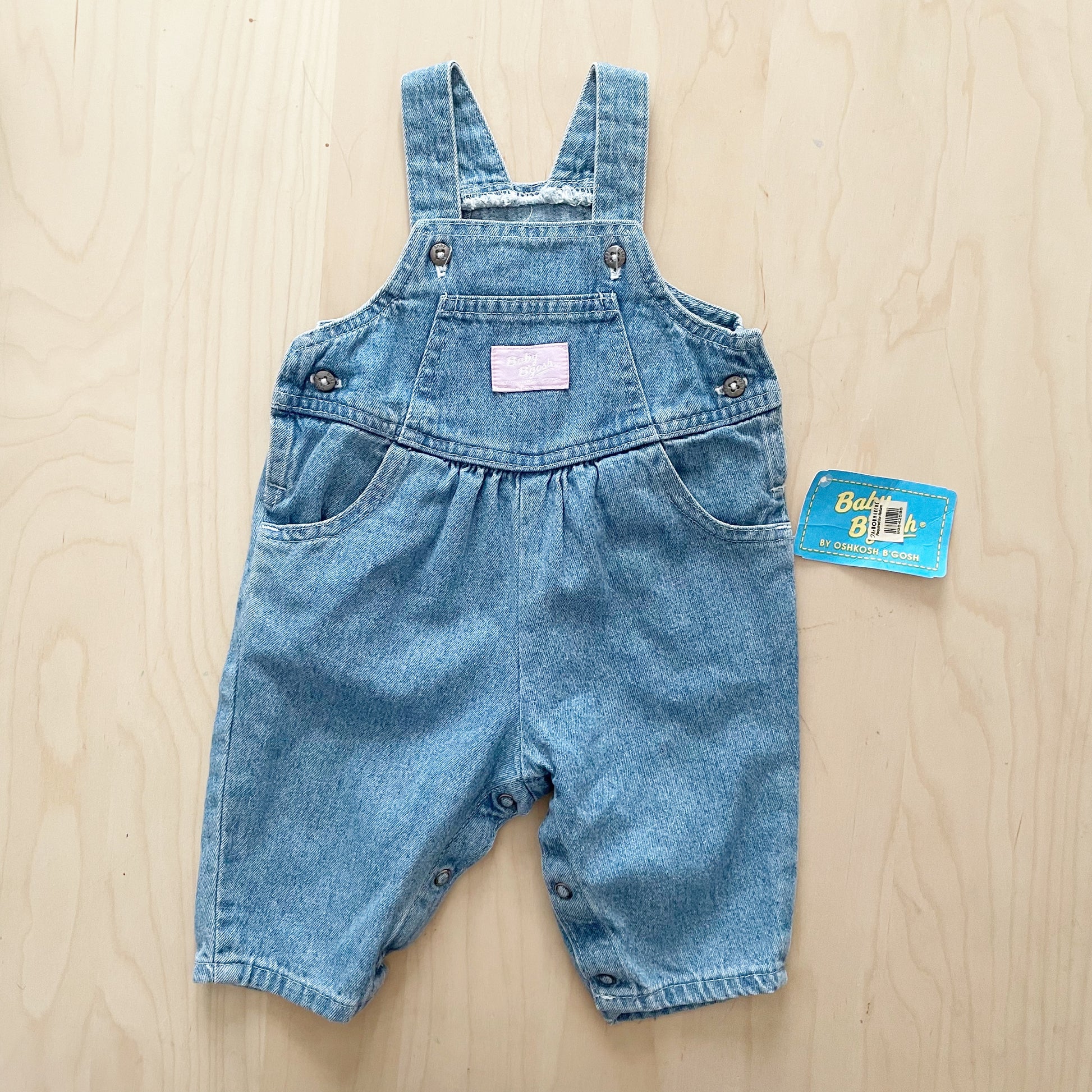 Vintage OshKosh Baby B’gosh Light Wash Overalls