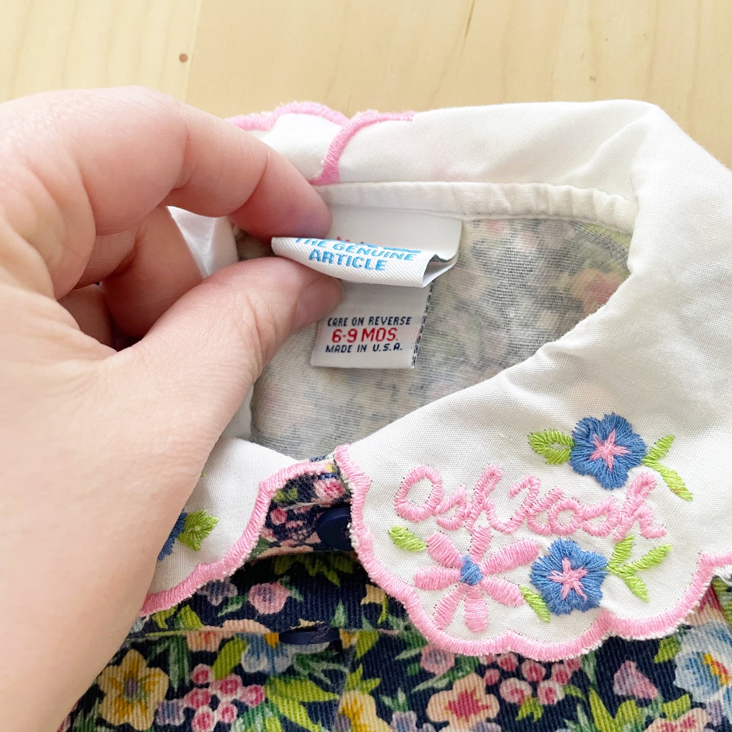 OshKosh Floral Collared Romper