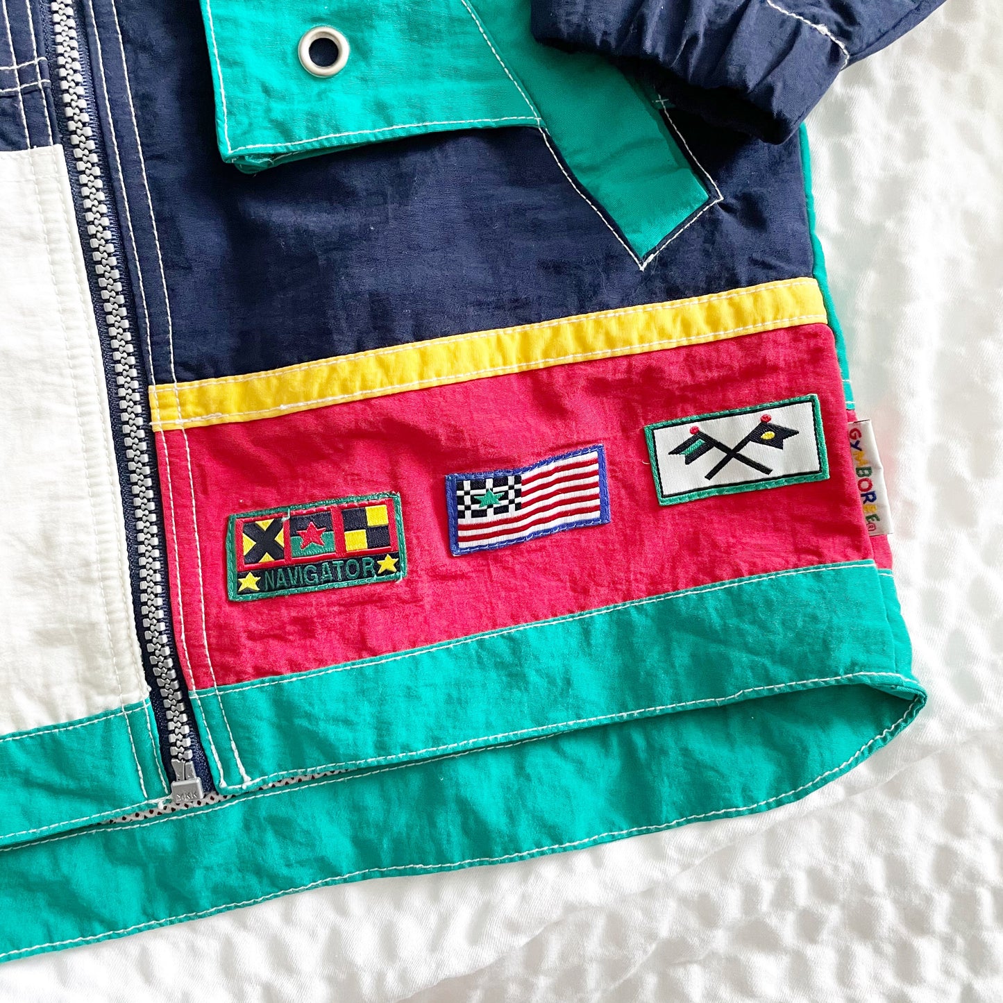 Gymboree Colorblock Jacket - Yellow Clover Vintage Kids Clothes