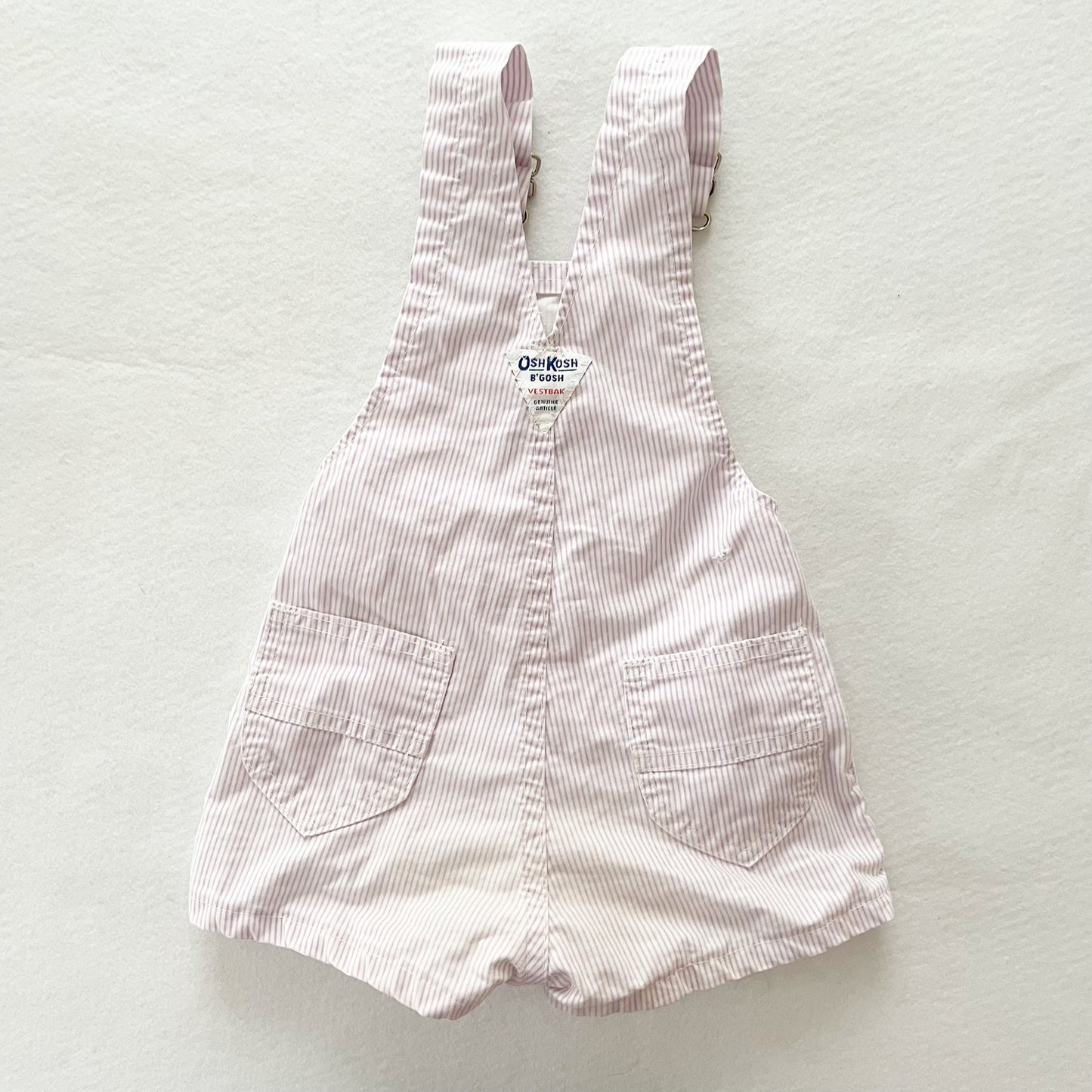 OshKosh Light Purple Stripe Shortalls