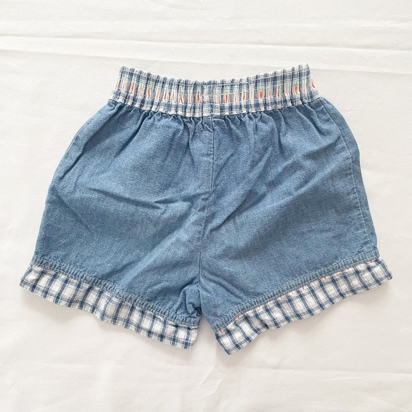 OshKosh Chambray Carrot Plaid Shorts