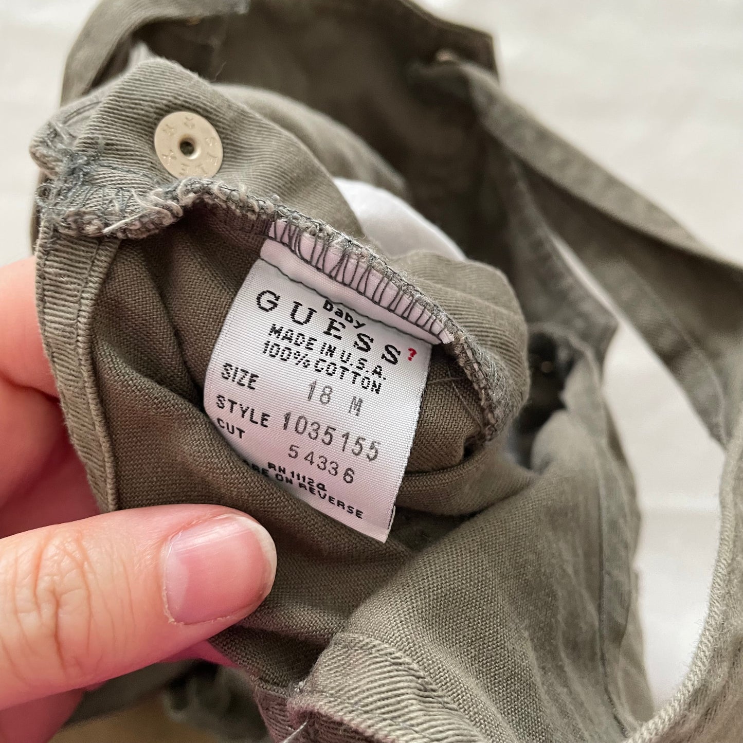 Guess Olive Green Overalls