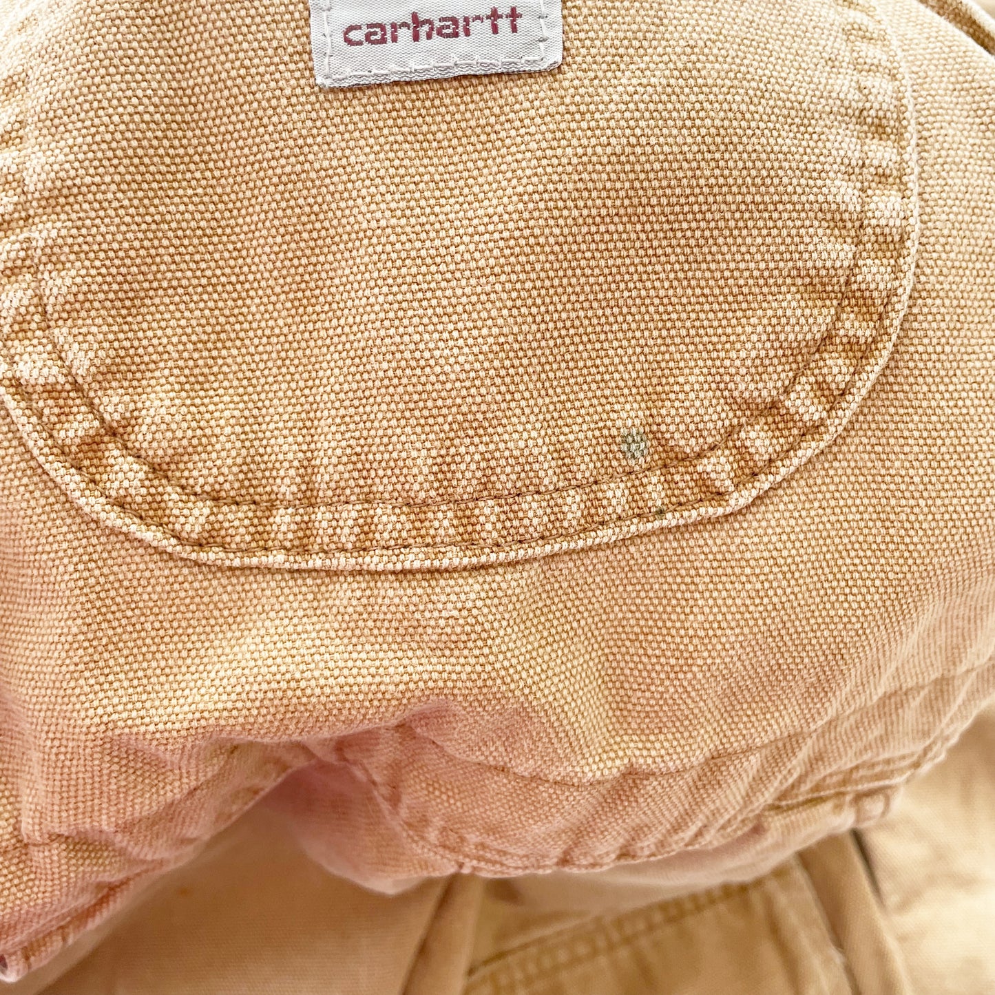 Carhartt Tan Reinforced Knee Overalls • 4T - Yellow Clover Vintage Kids Clothes