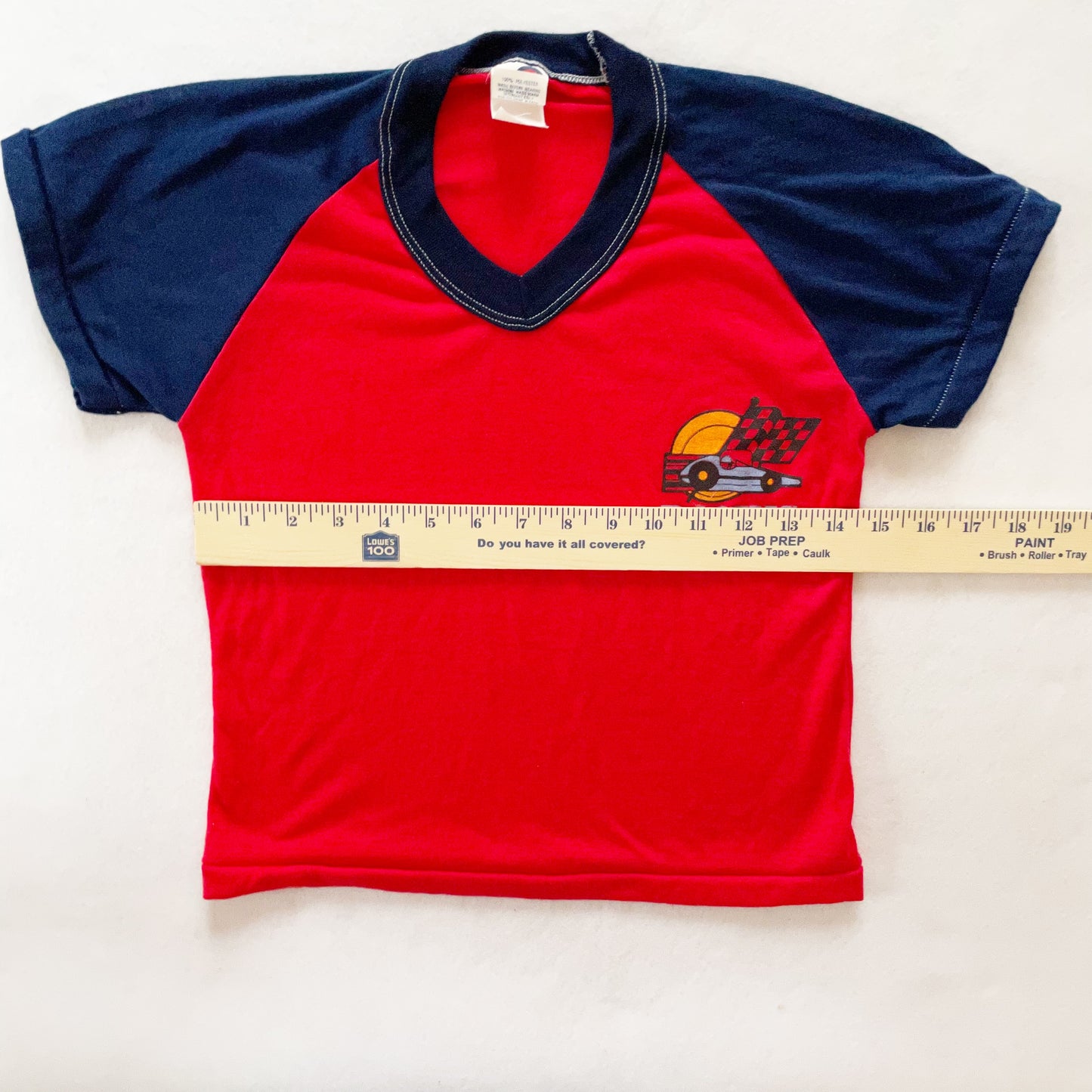 Dr. Denton Racing Team Top - Yellow Clover Vintage Kids Clothes