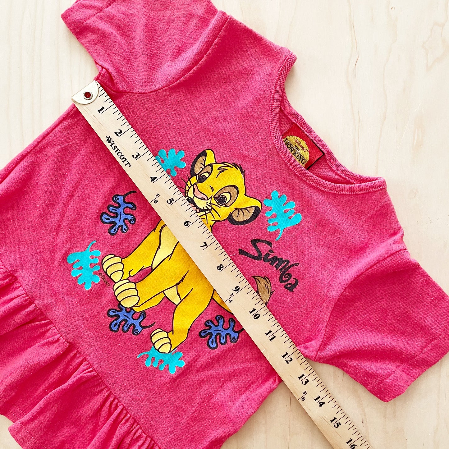 Lion King Simba Peplum Tee - Yellow Clover Vintage Kids Clothes