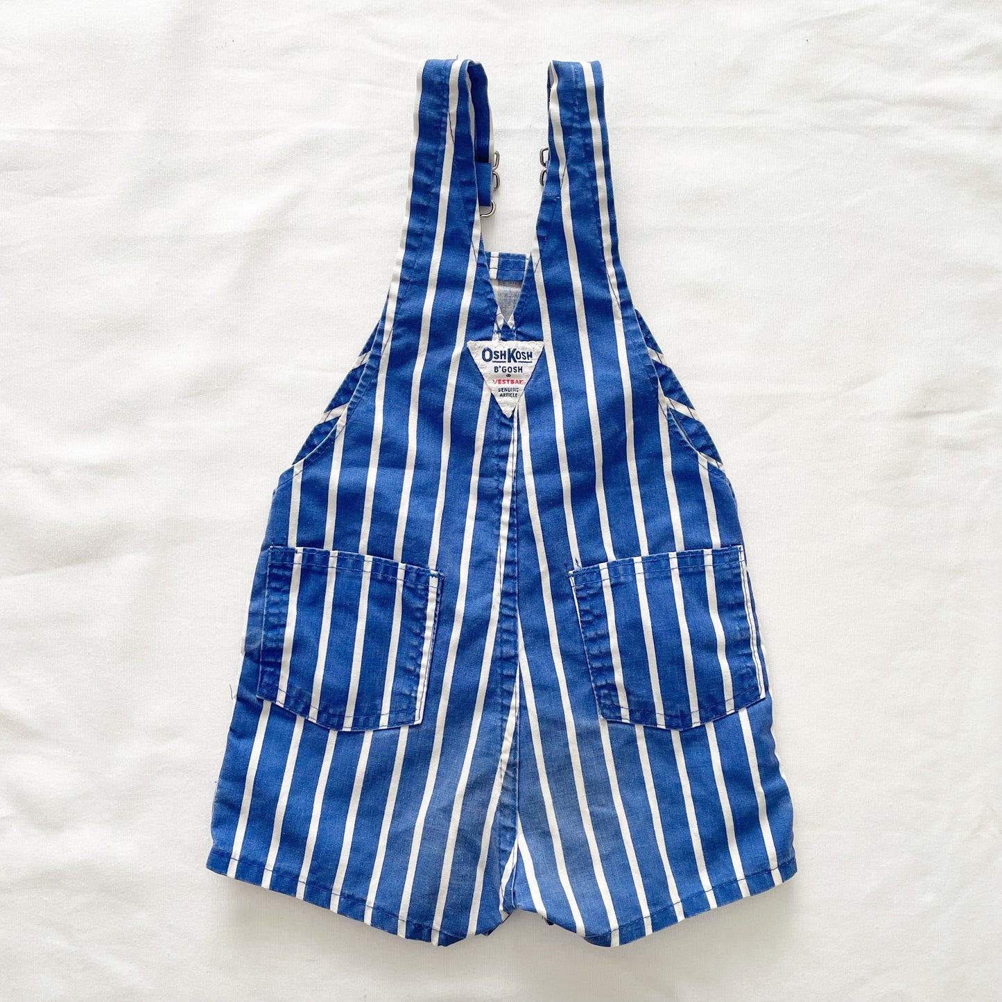 OshKosh Royal Blue Stripe Shortalls