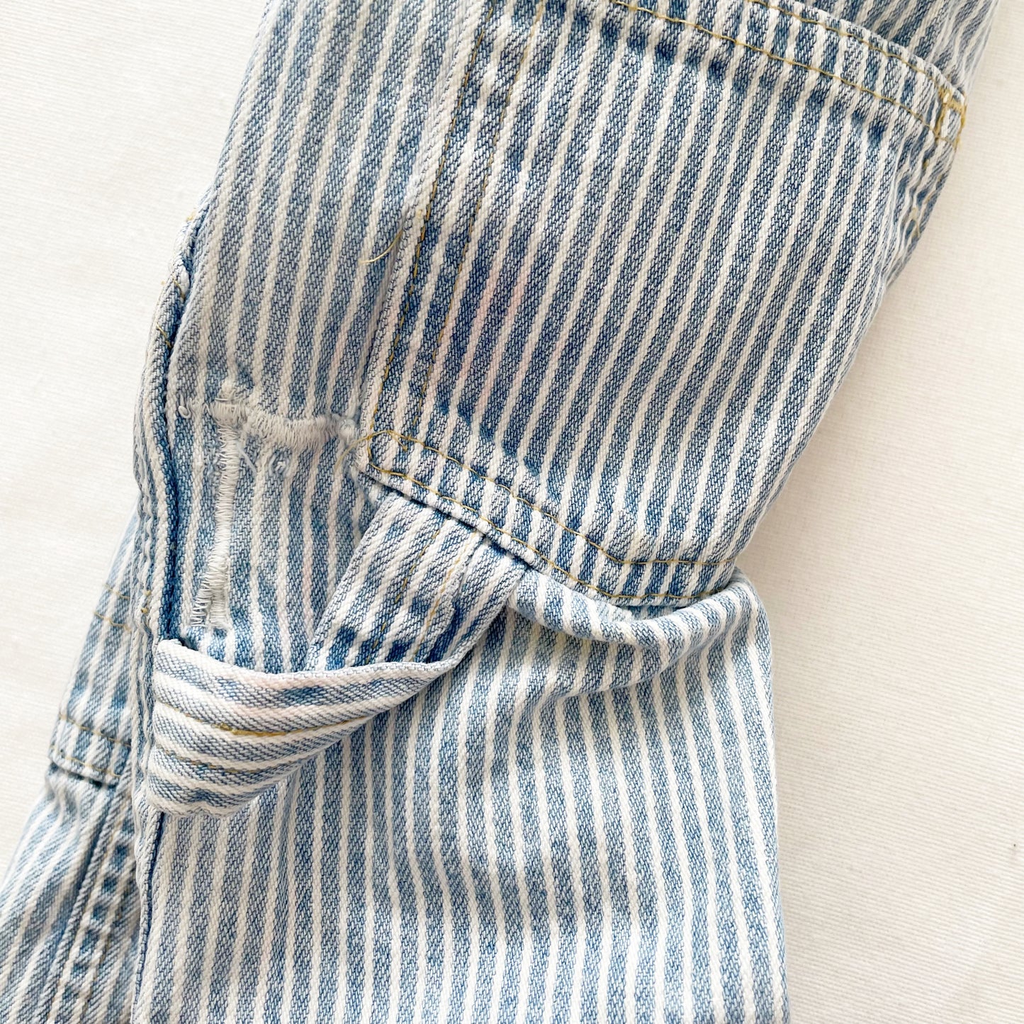 Baby B’gosh Light Wash Hickory Stripe Overalls