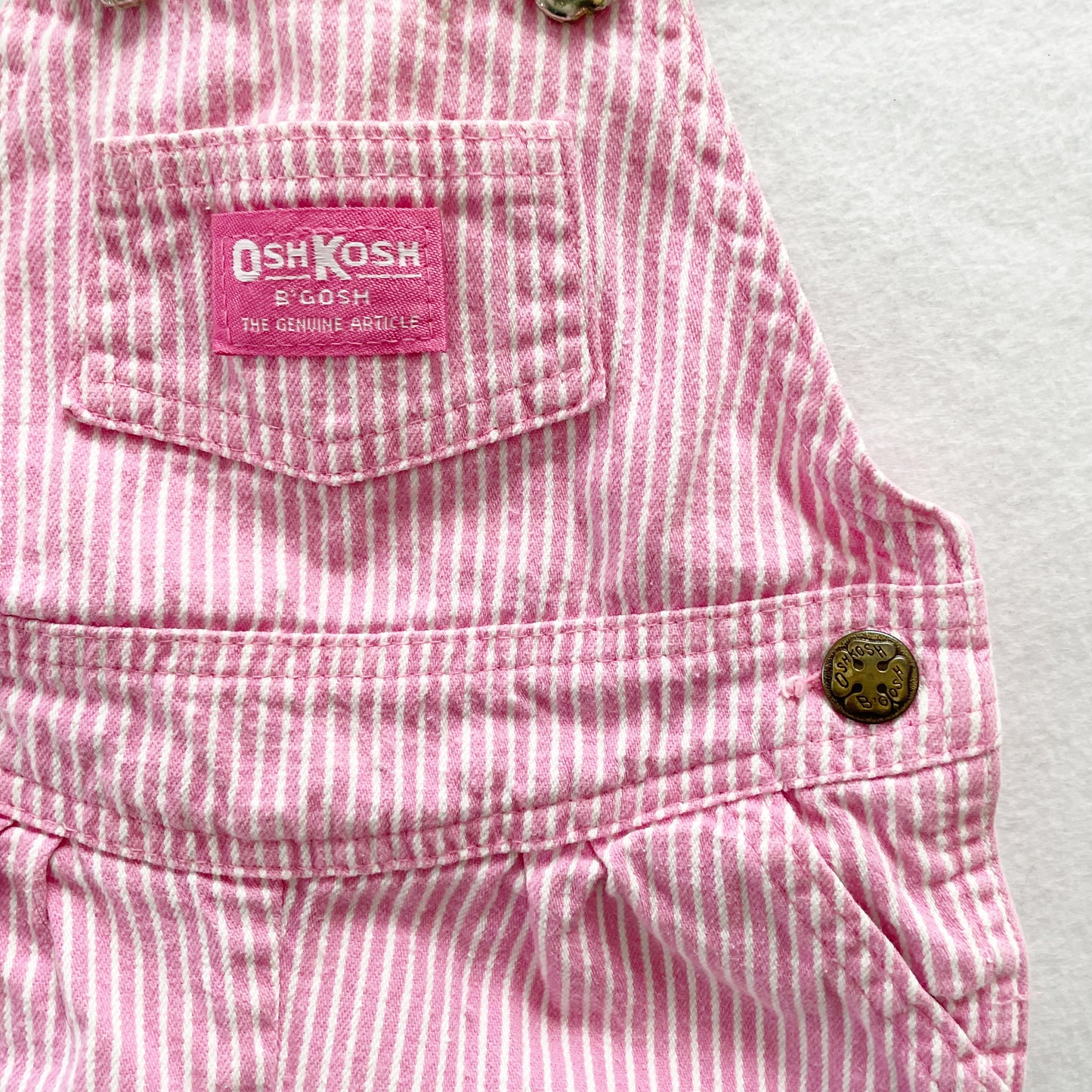 OshKosh Hickory Stripe Shortalls