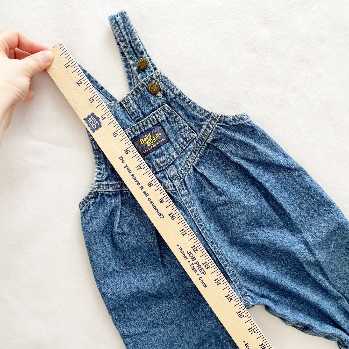 Baby B’gosh Denim Bubble Overalls - Yellow Clover Vintage Kids Clothes
