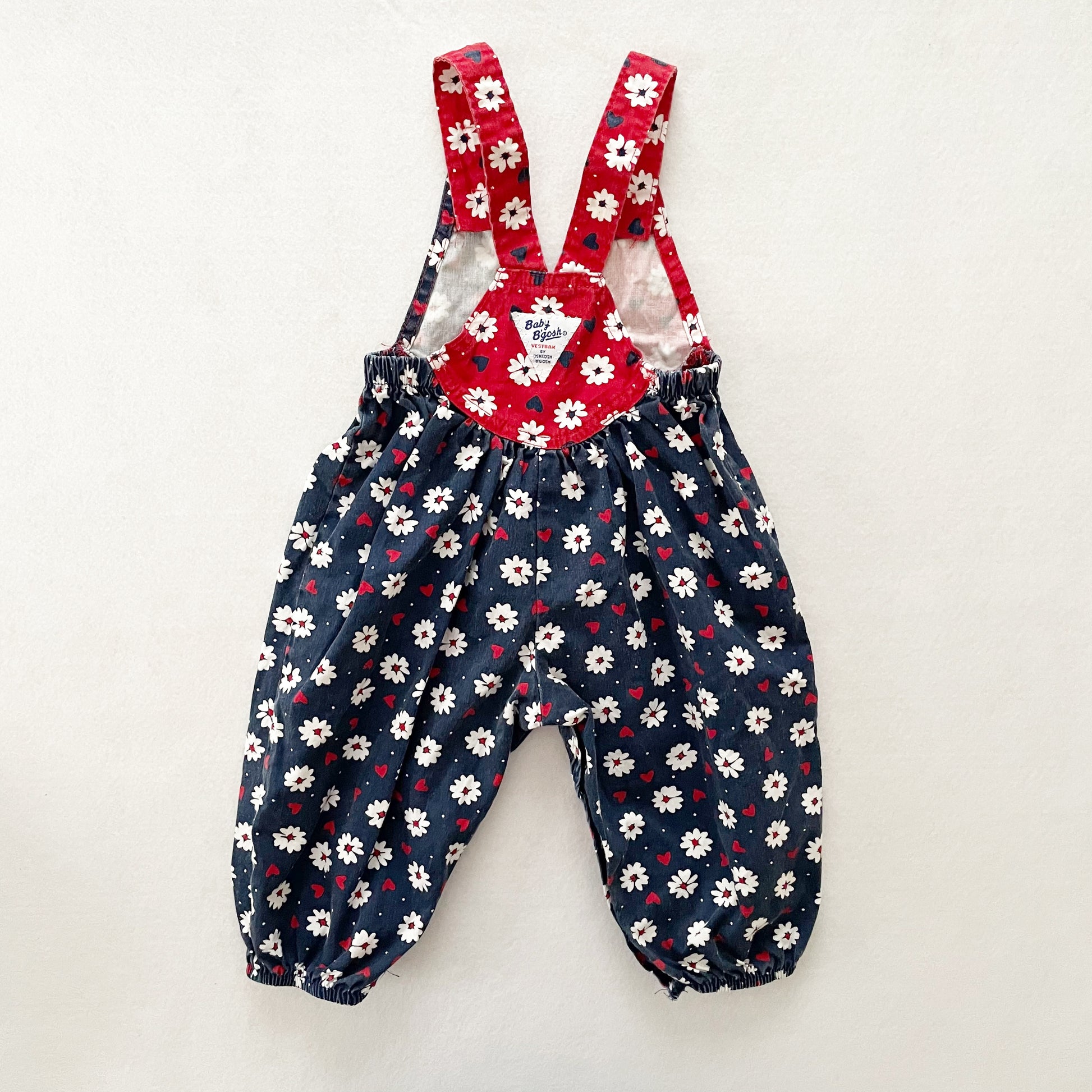 Baby B’gosh Cross Front Daisy Overalls - Yellow Clover Vintage Kids Clothes
