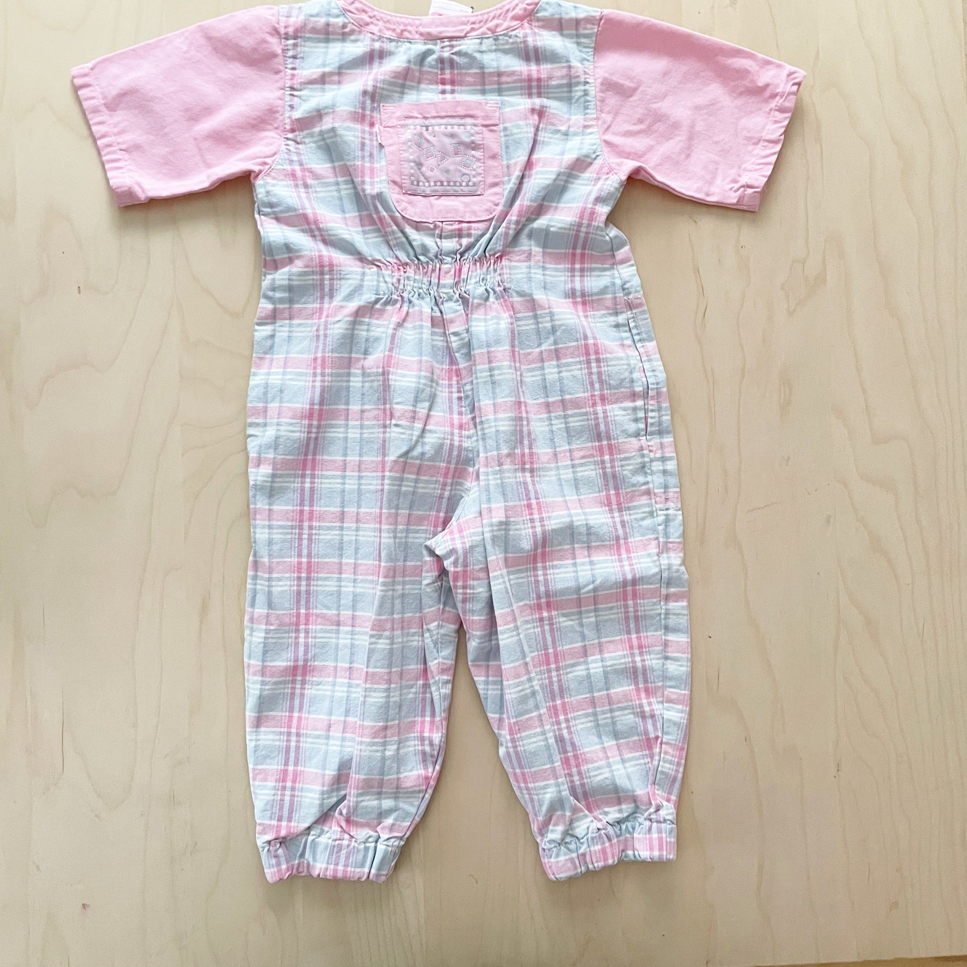 Levi’s Plaid Jumpsuit - Yellow Clover Vintage Kids Clothes