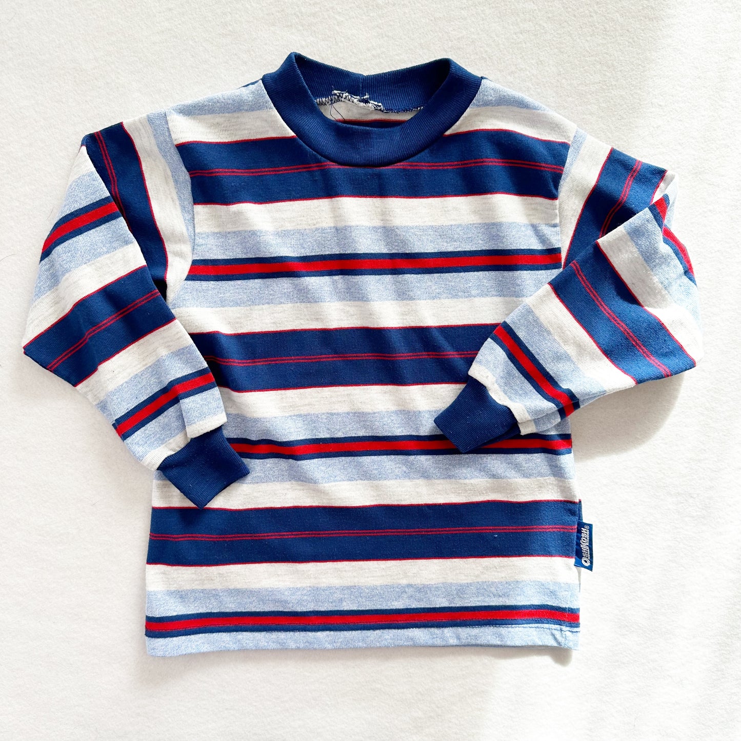 OshKosh Striped Long Sleeve Tee - Yellow Clover Vintage Kids Clothes