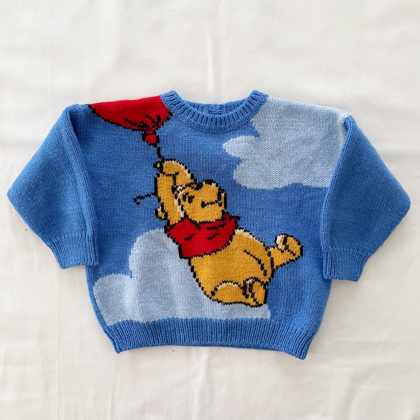 Handknit Winnie the Pooh Sweater • 24m (?)