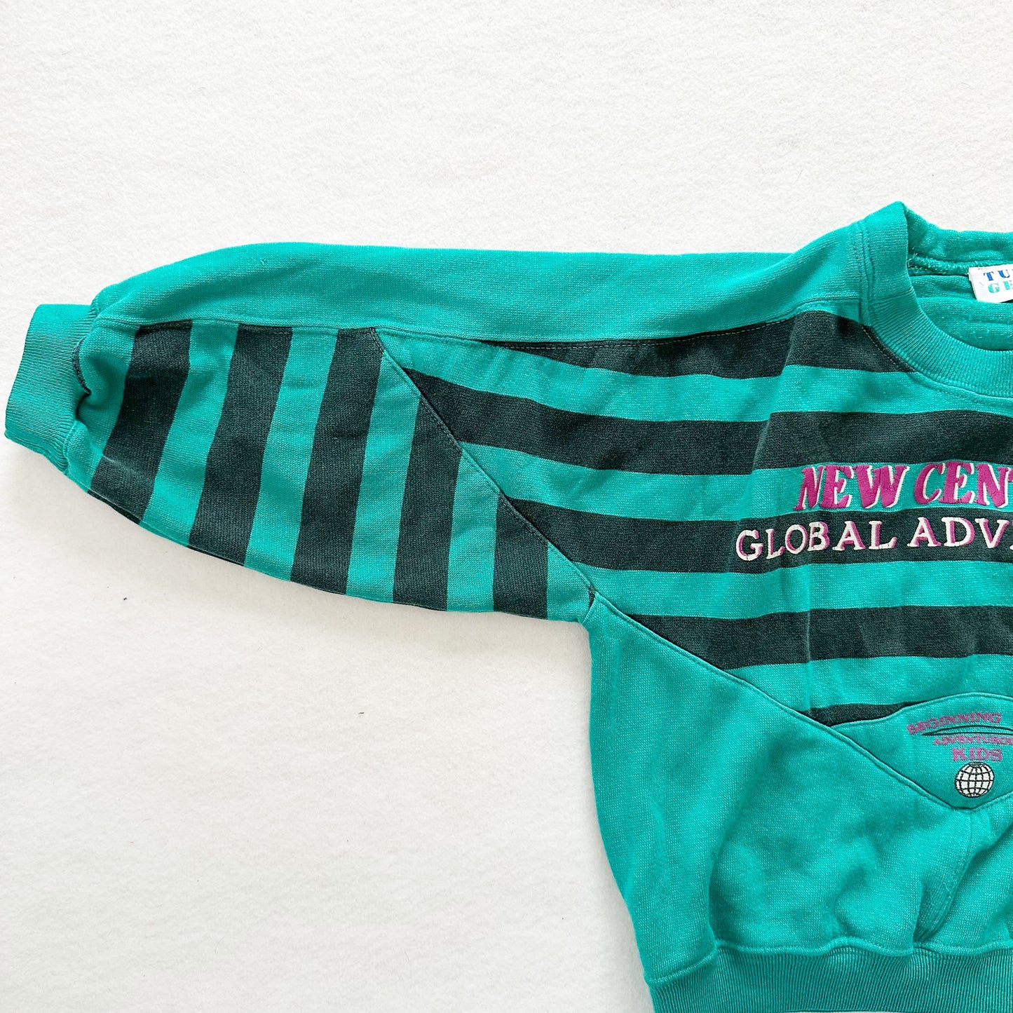 Tuff Gear Global Adventures Sweatshirt - Yellow Clover Vintage Kids Clothes