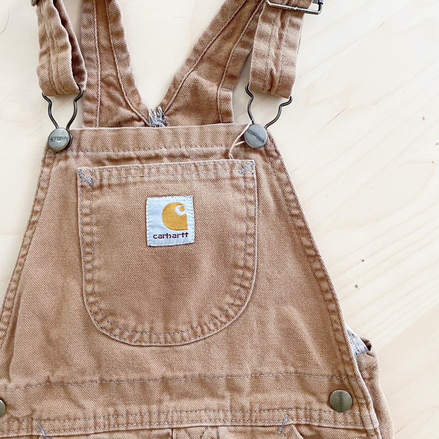 Carhartt Tan Reinforced Knee Overalls - Yellow Clover Vintage Kids Clothes