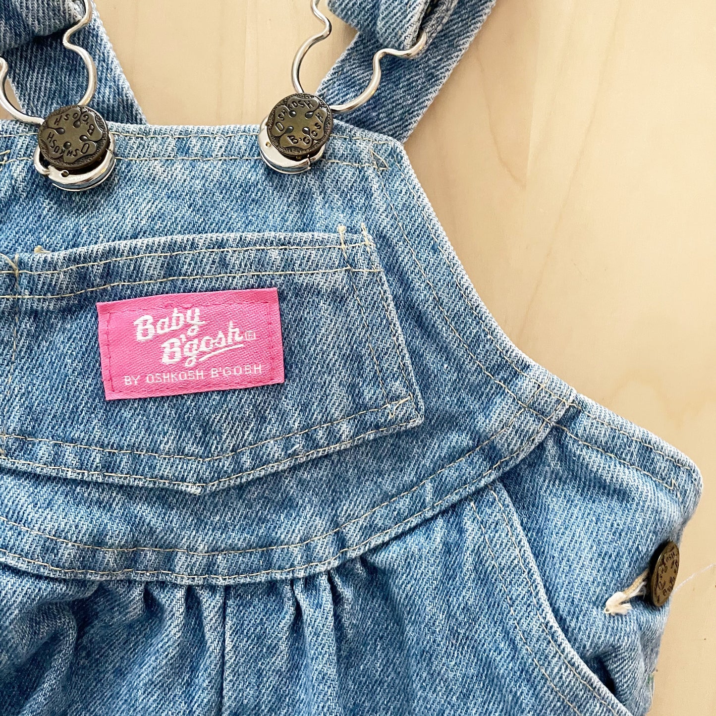 Baby B’gosh Lighter Wash Bubble - Yellow Clover Vintage Kids Clothes