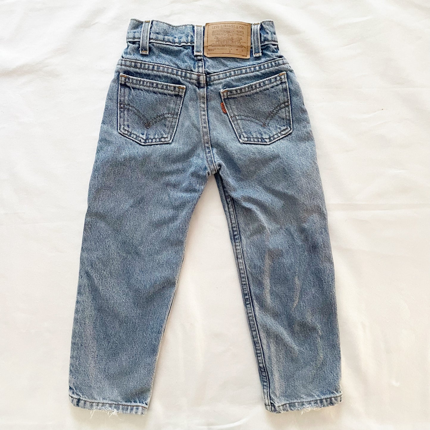 Levi’s 550 Medium-Light Wash Orange Tab Jeans