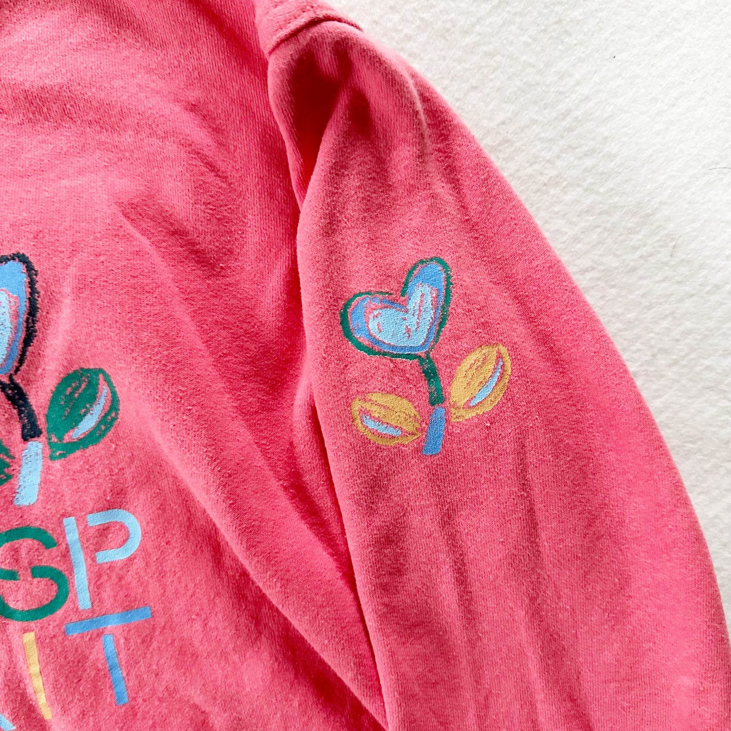 Espirit Flower Graphic Sweatshirt - Yellow Clover Vintage Kids Clothes