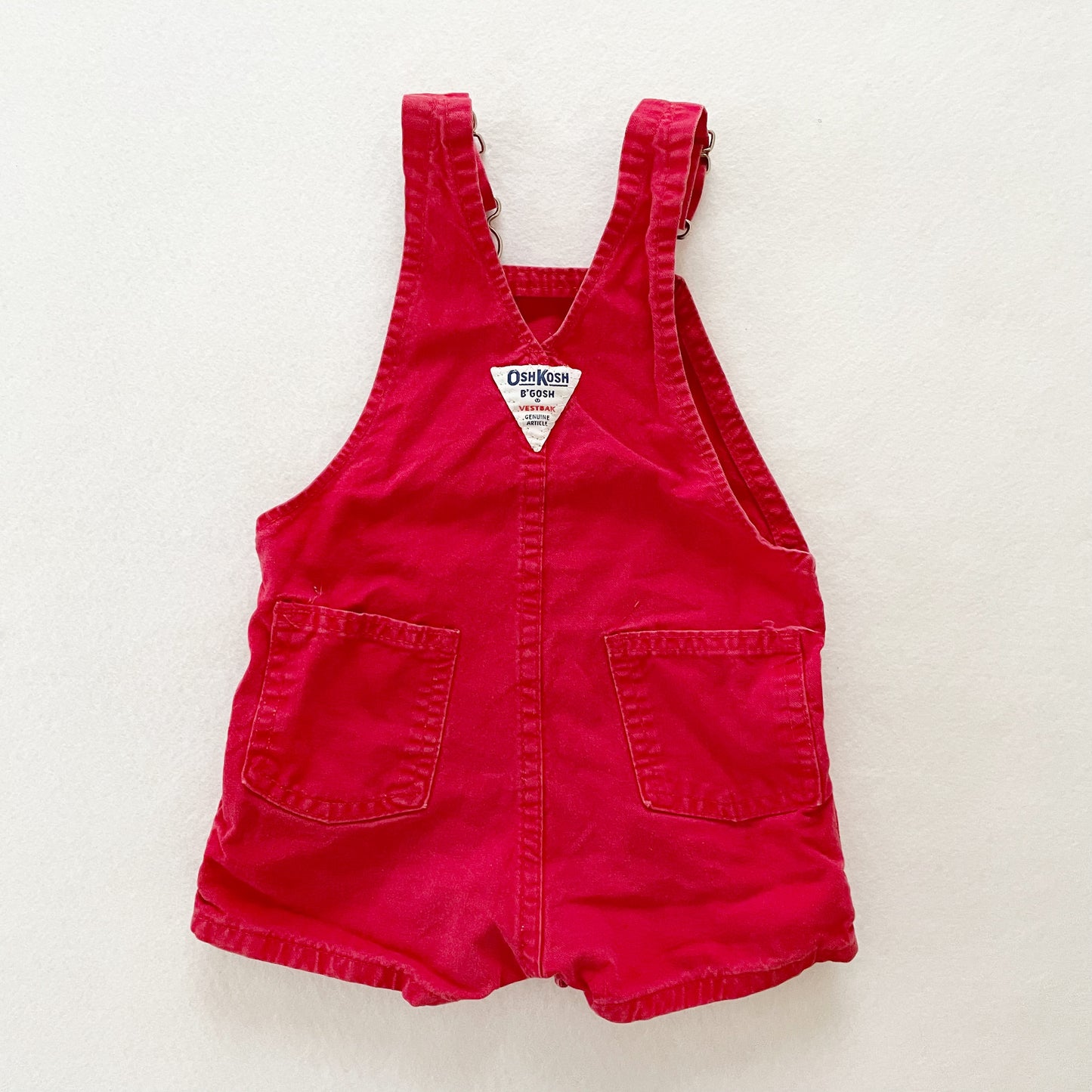 OshKosh Solid Red Shortalls