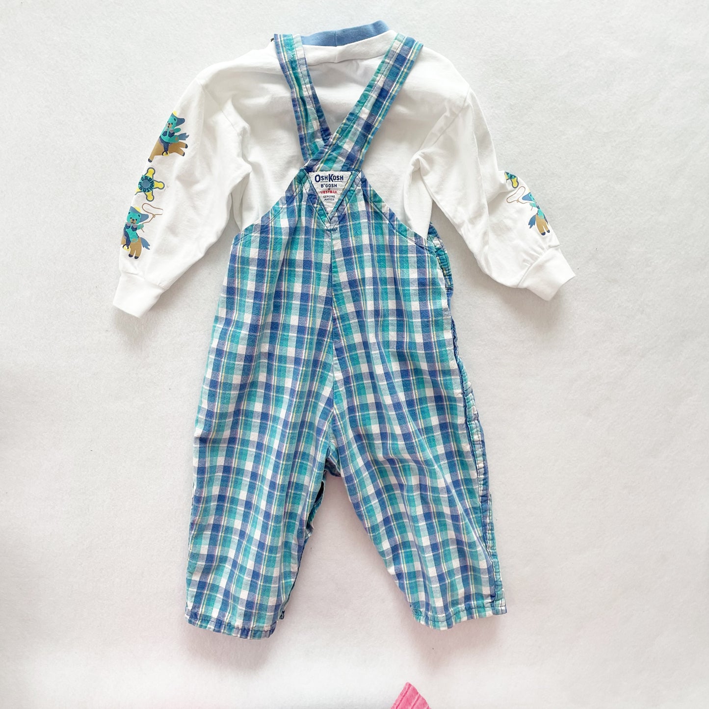 OshKosh Plaid Cowboy Bear Set