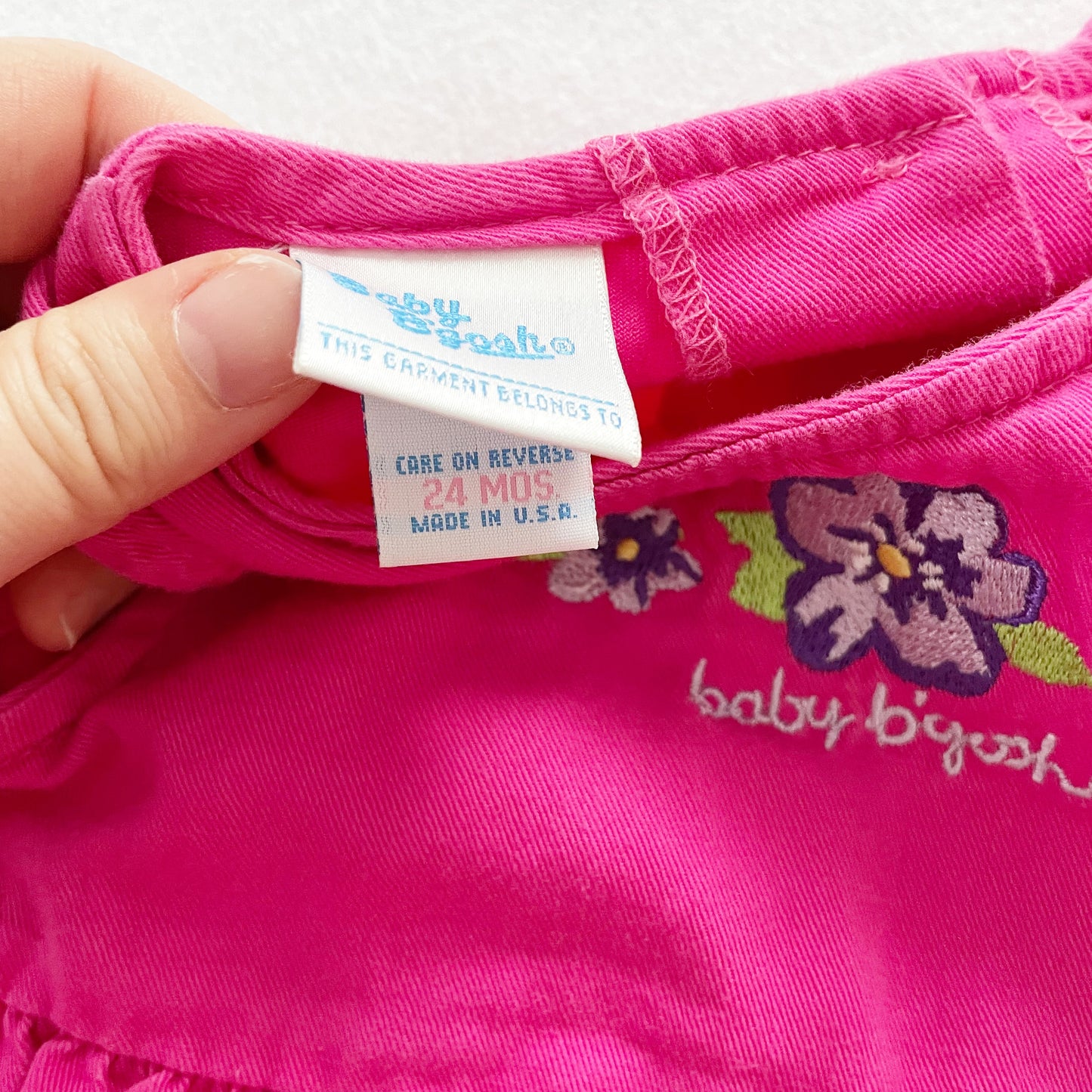 Baby B’gosh Flower Embroidered Dress