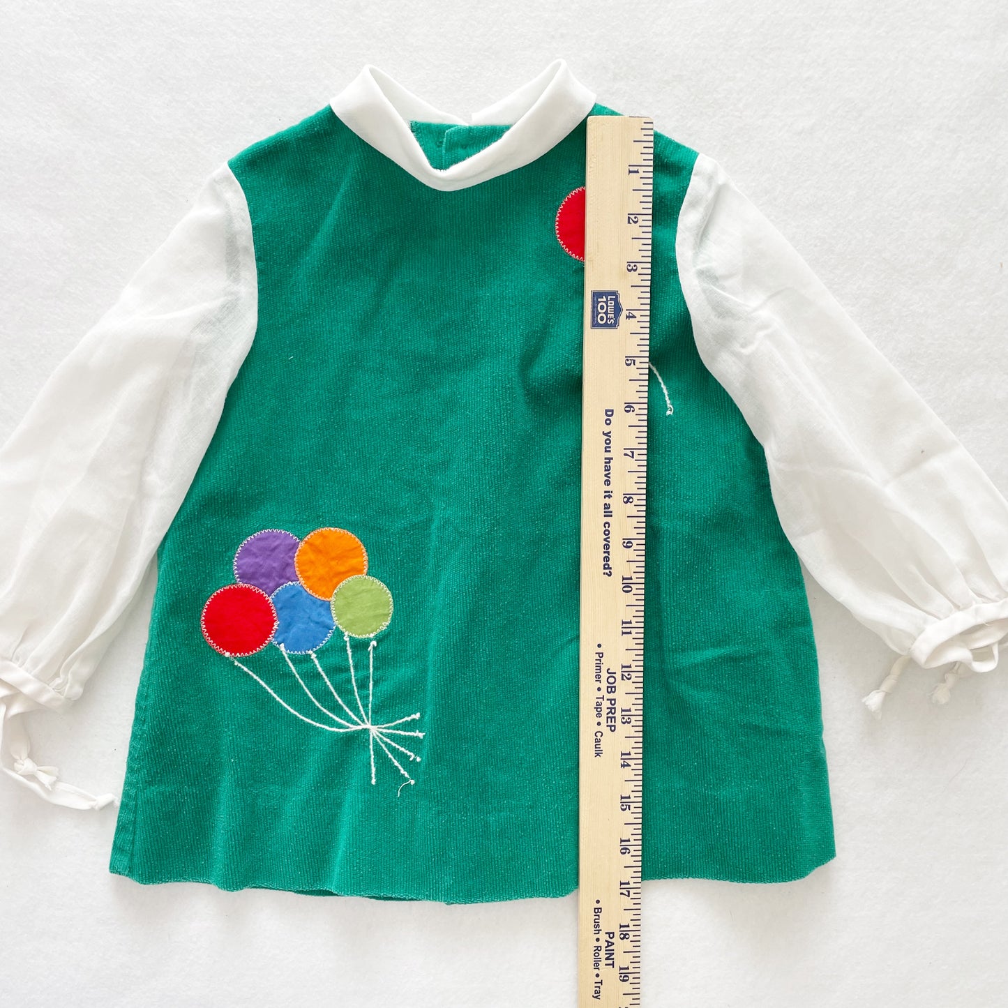 Ruth of Carolina Balloon Dress - Yellow Clover Vintage Kids Clothes