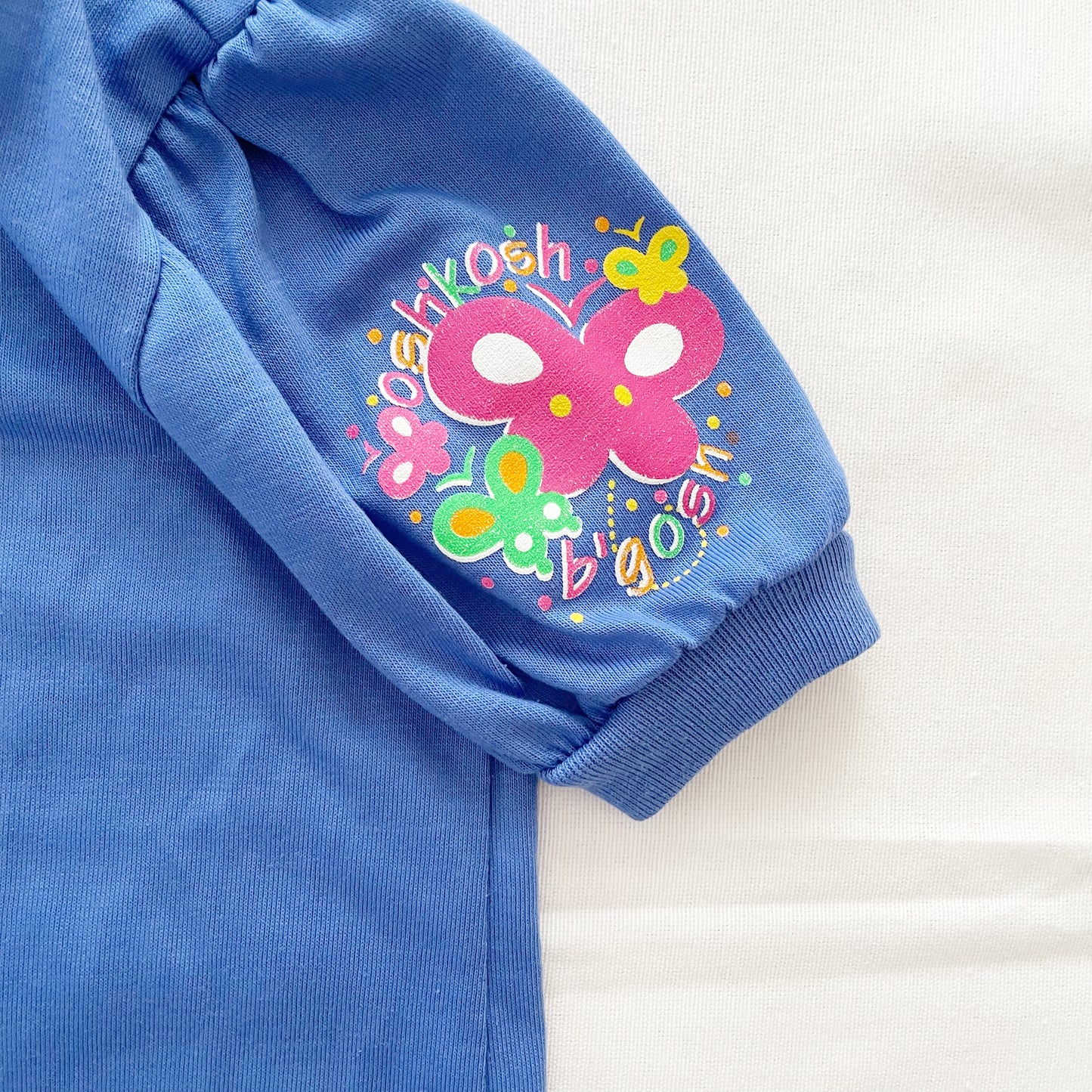 OshKosh Butterfly Sleeve Layer Tee - Yellow Clover Vintage Kids Clothes