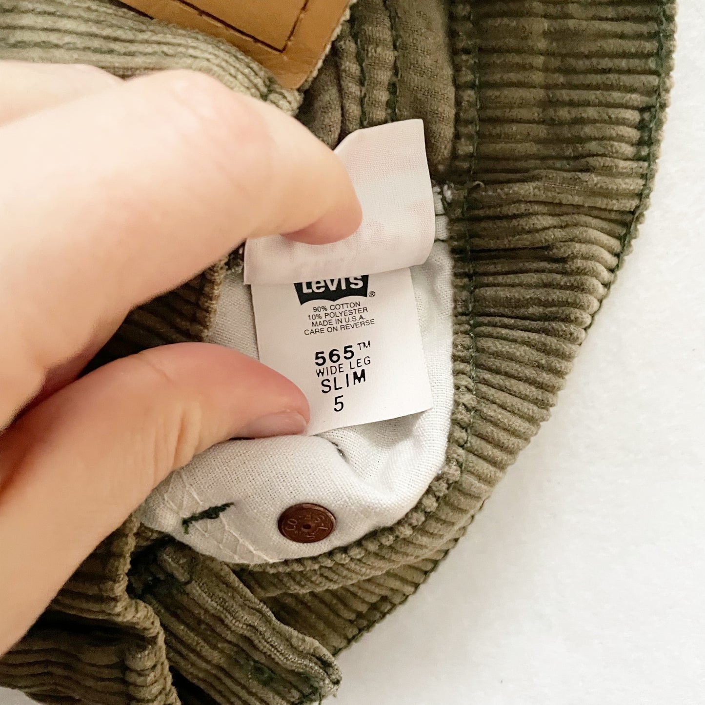 Levi’s Moss Green Chunky Cords