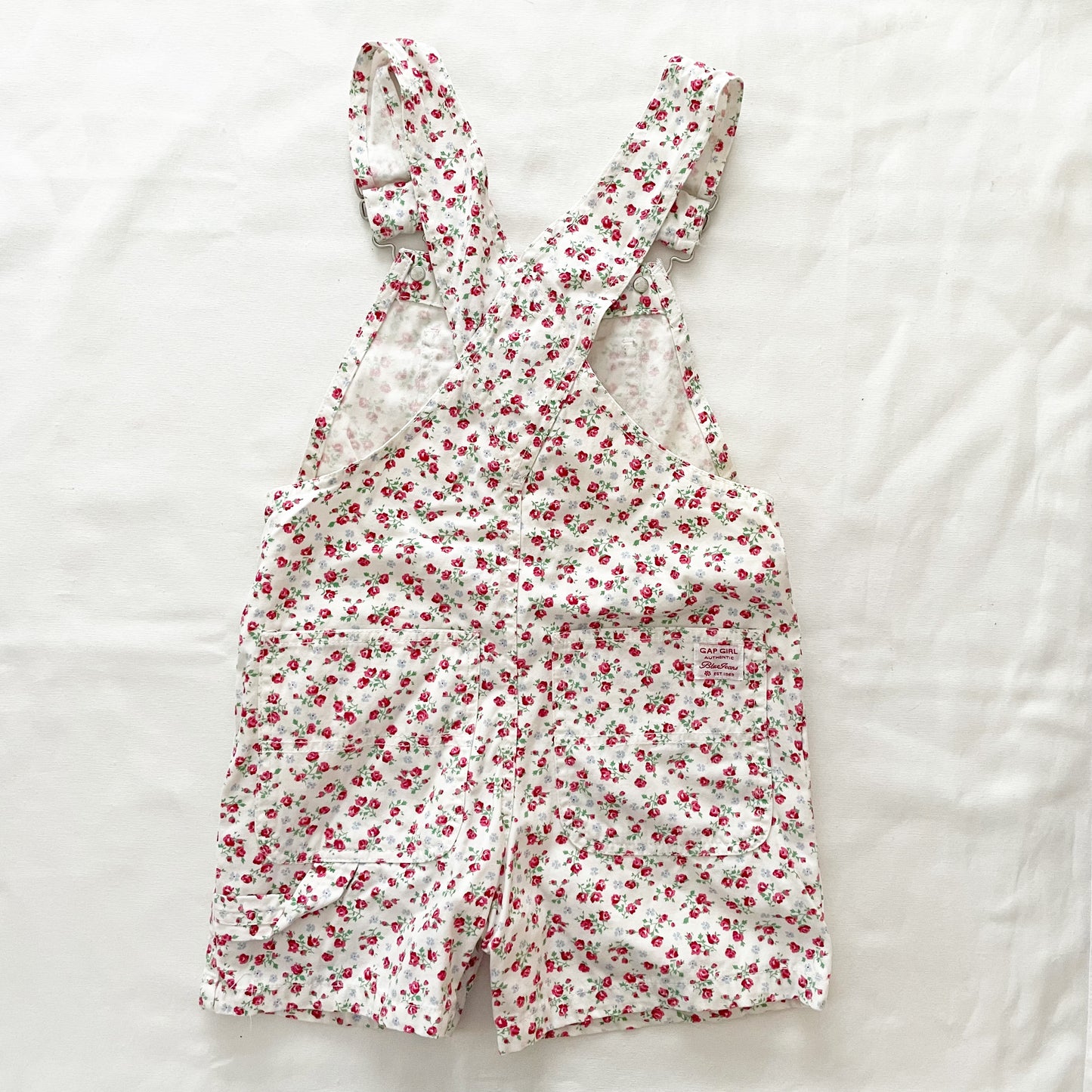 Gap Kids Floral Shortalls • 5T (?) - Yellow Clover Vintage Kids Clothes