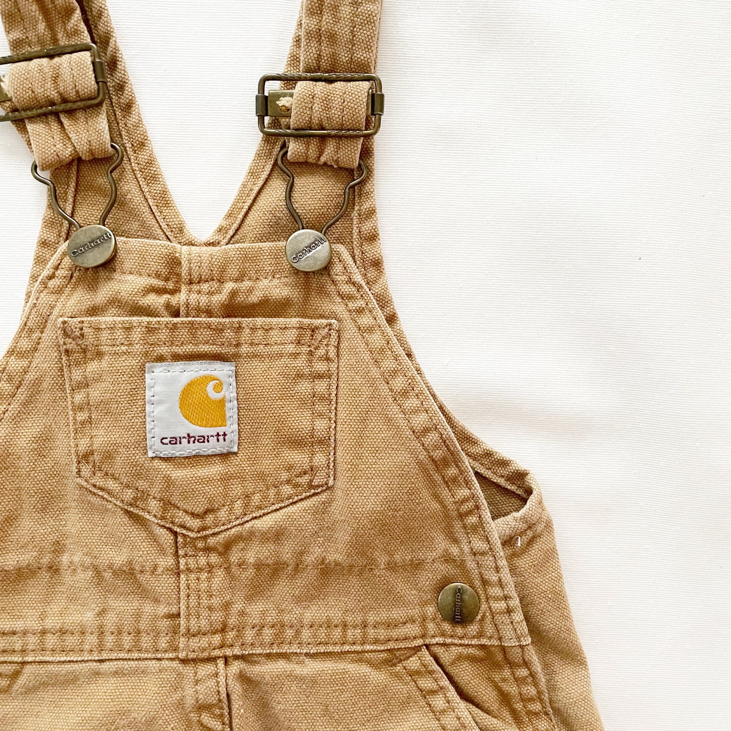 Carhartt Tan Overalls • 12m - Yellow Clover Vintage Kids Clothes