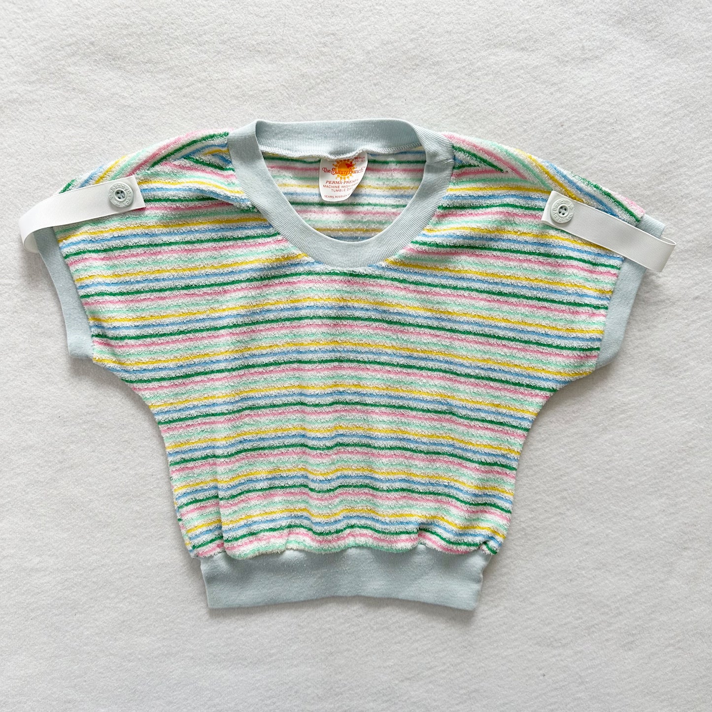 Sears Terry Striped Top - Yellow Clover Vintage Kids Clothes