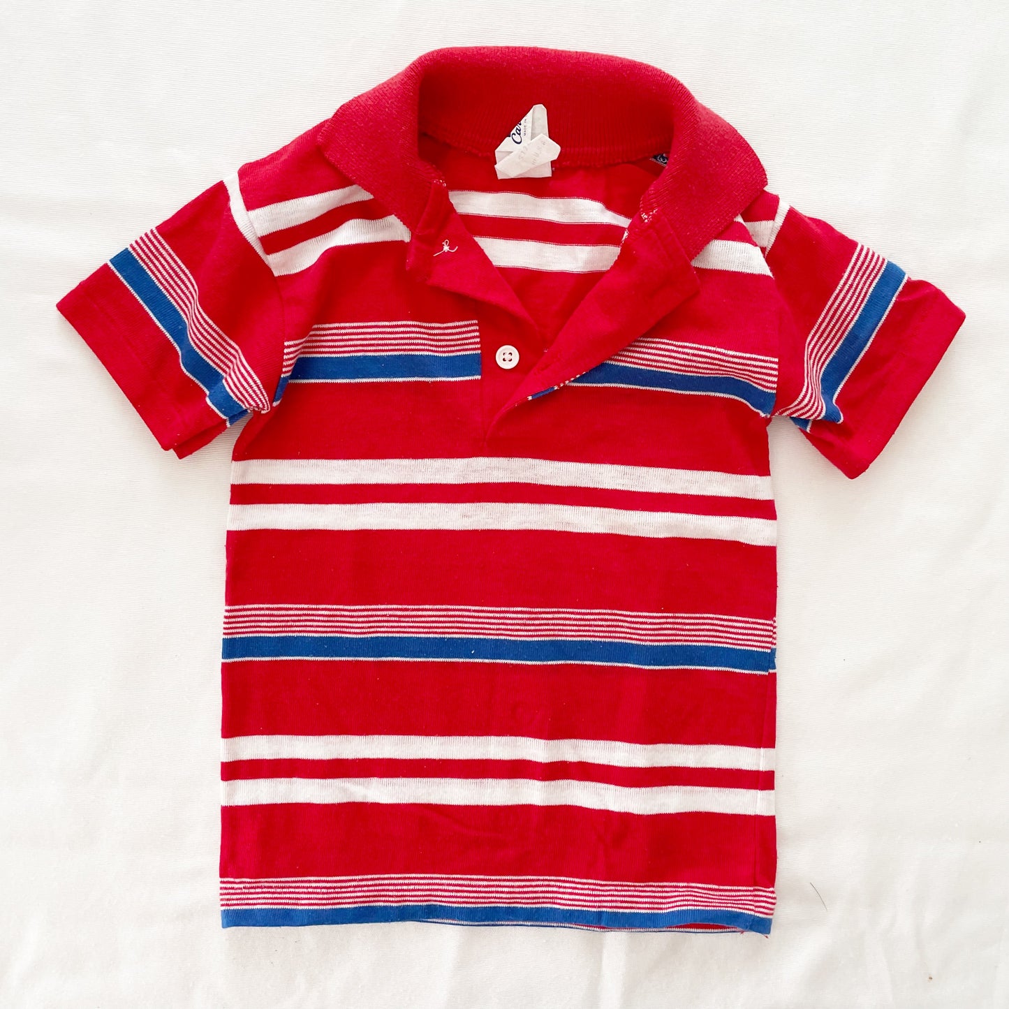 Vintage Carter’s Striped Polo - Yellow Clover Vintage Kids Clothes