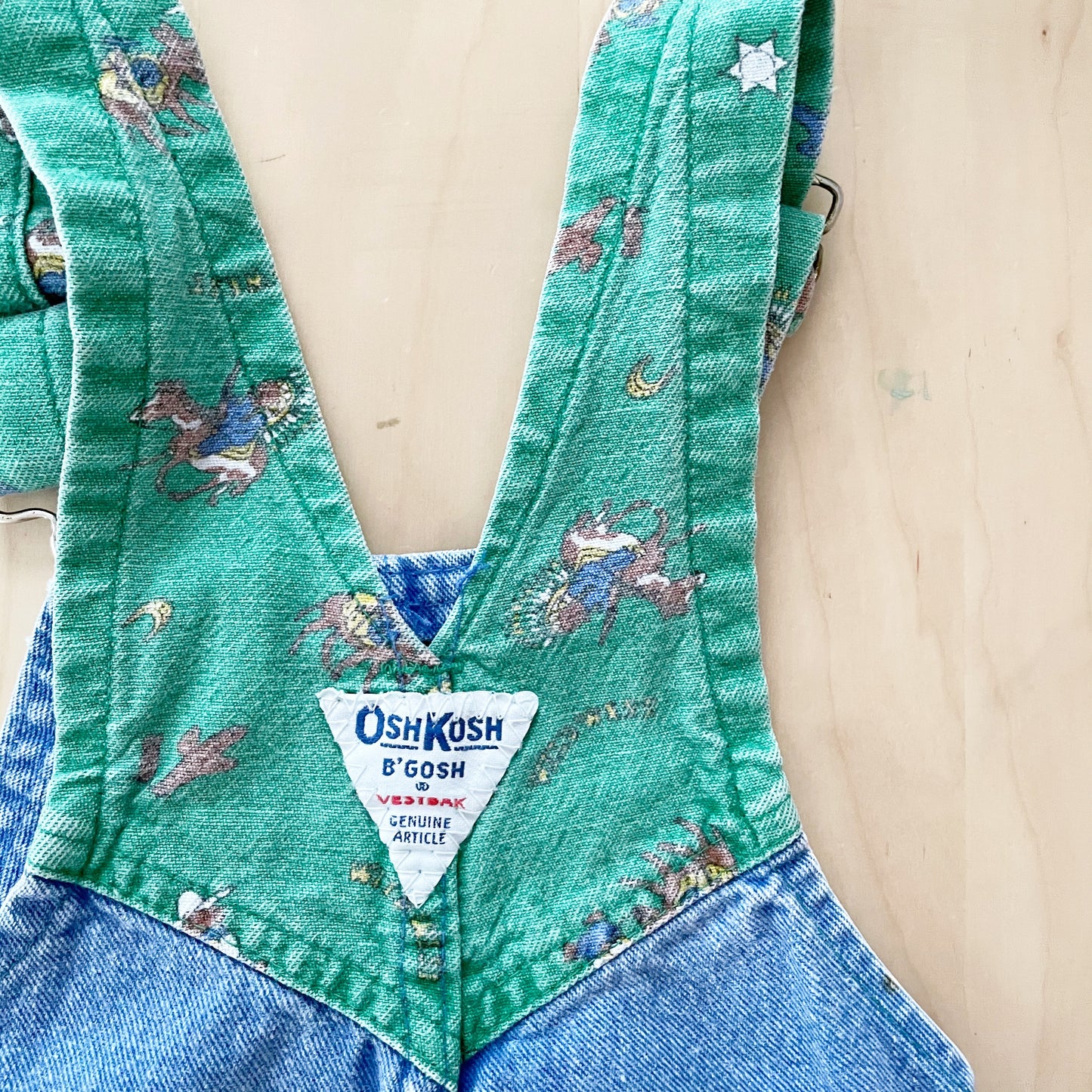 OshKosh Blue Wash Cowboy Detail Overalls