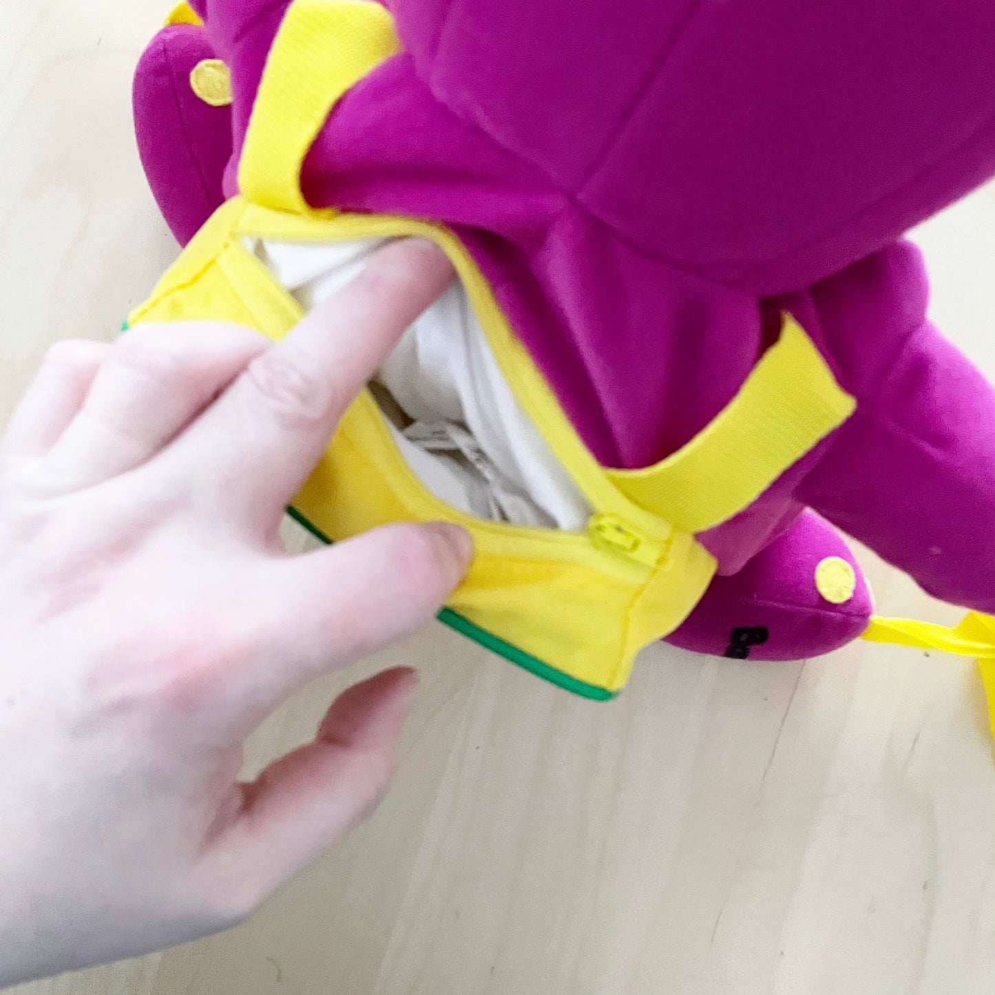 Vintage Barney Plush Backpack
