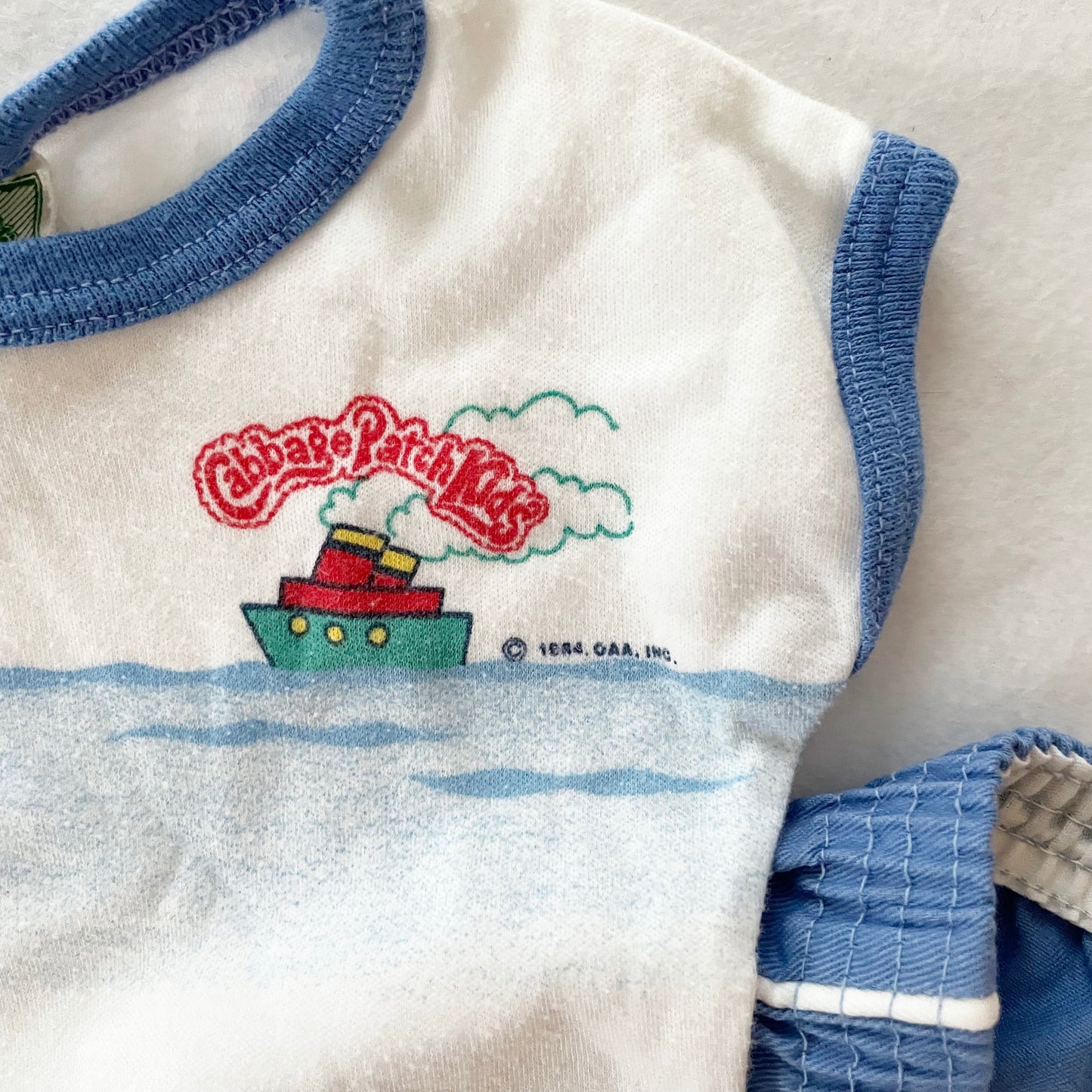 Cabbage Patch Kids Nautical Outfit - Yellow Clover Vintage Kids Clothes