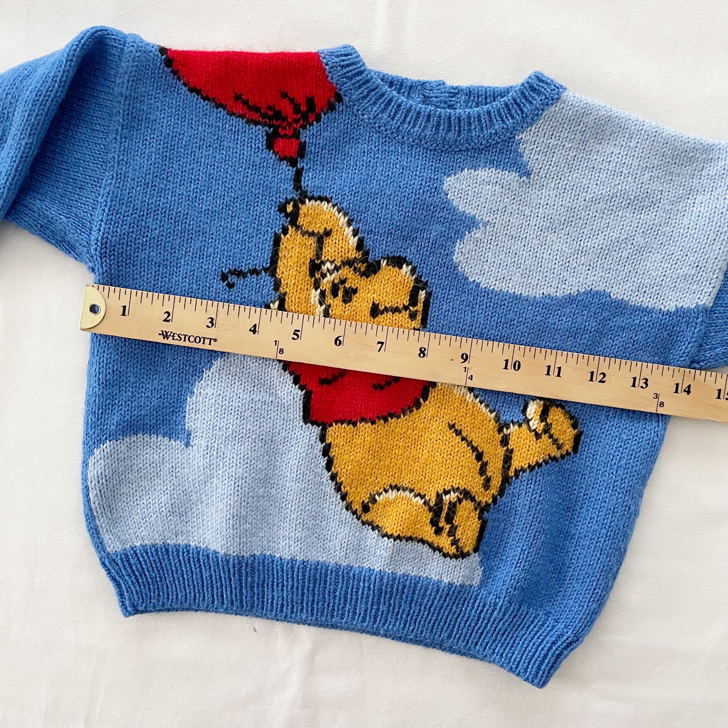 Handknit Winnie the Pooh Sweater • 24m (?)