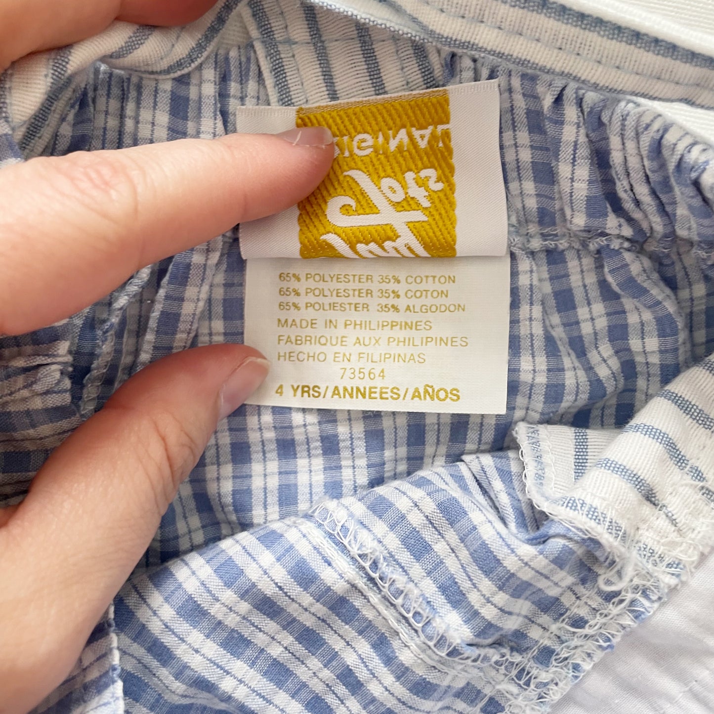 Tiny Tots Rowing Seersucker Romper - Yellow Clover Vintage Kids Clothes